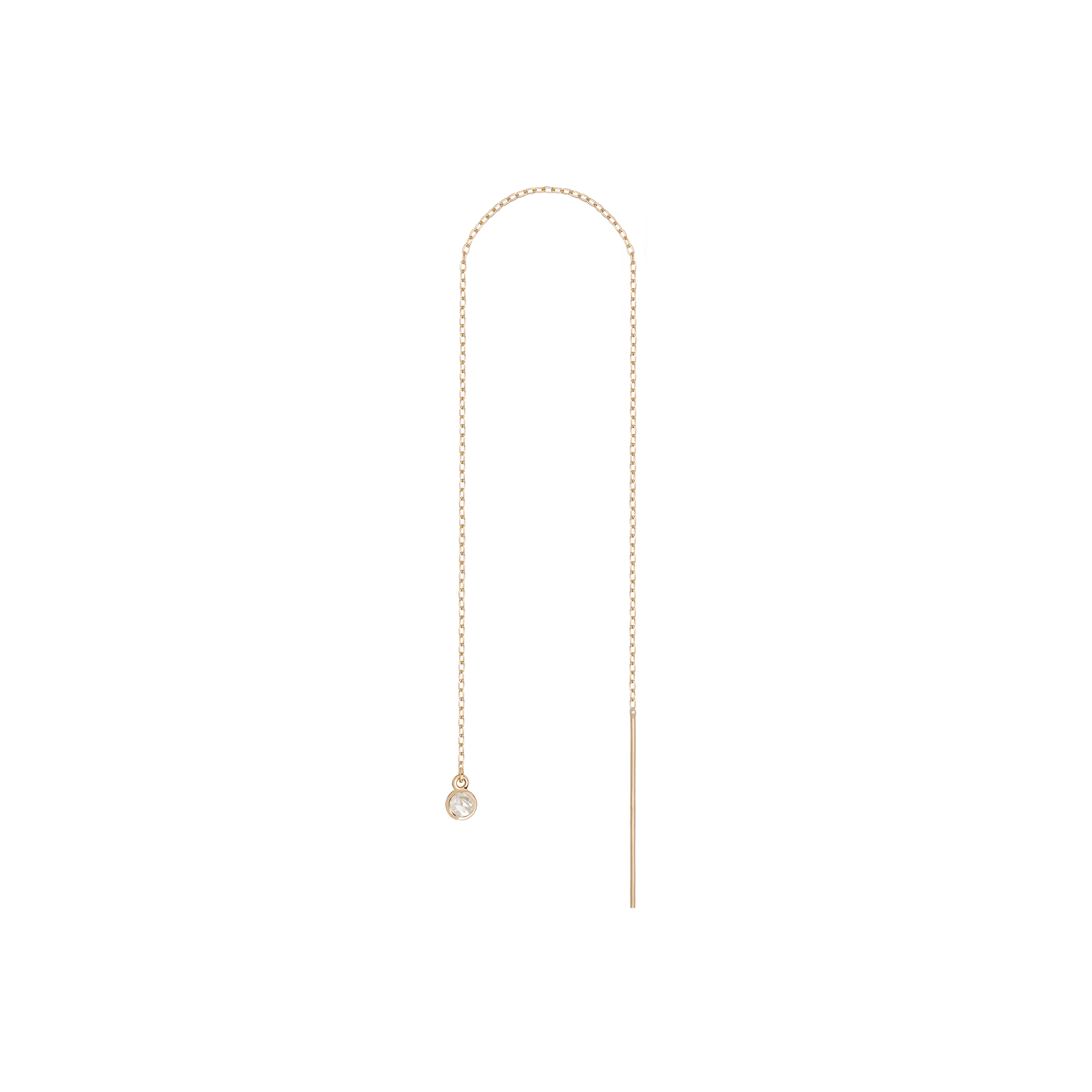 Birthstone Ear Chain Threader