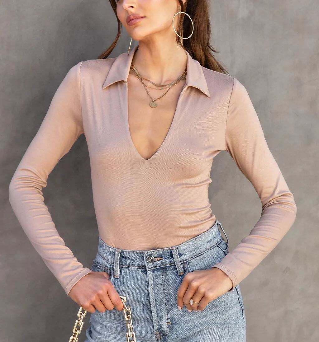 Collared Bodysuit