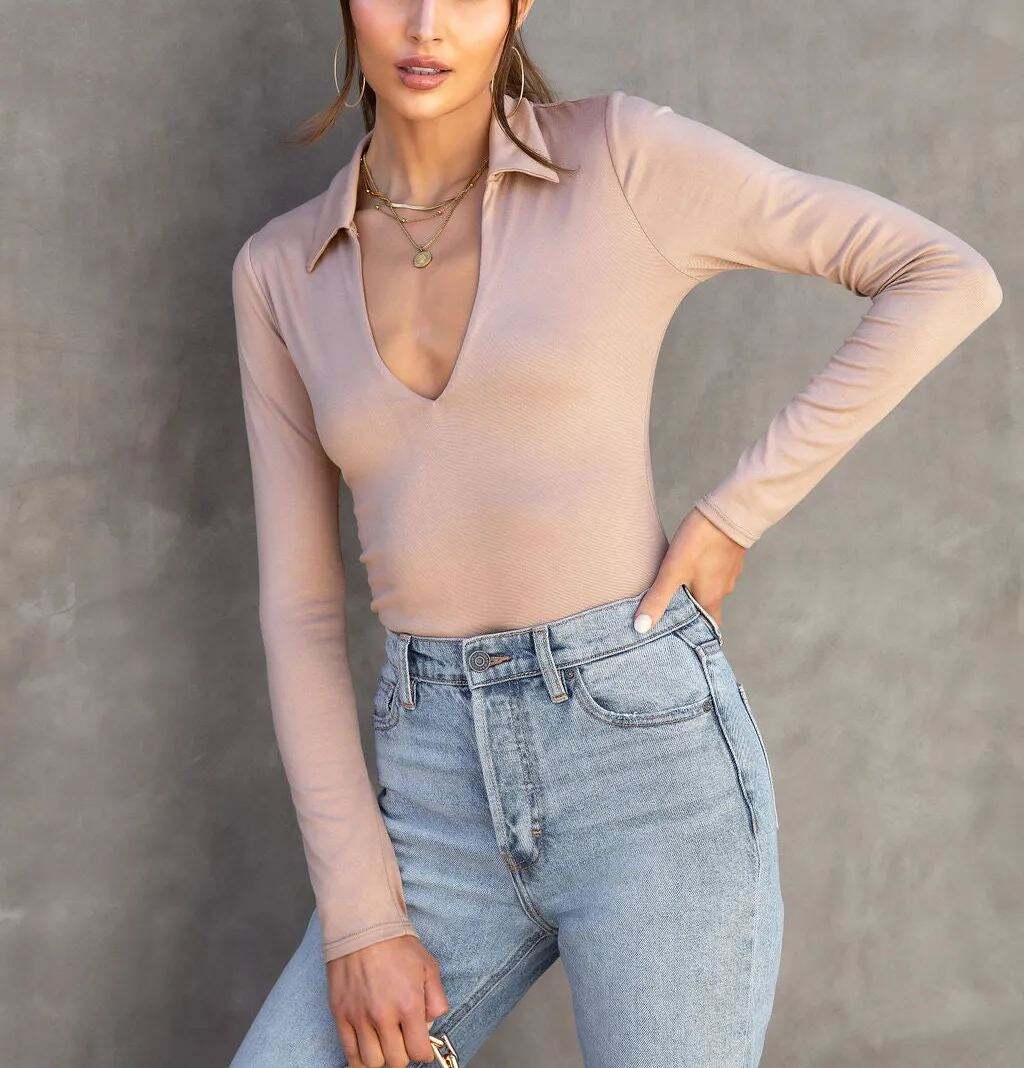 Collared Bodysuit