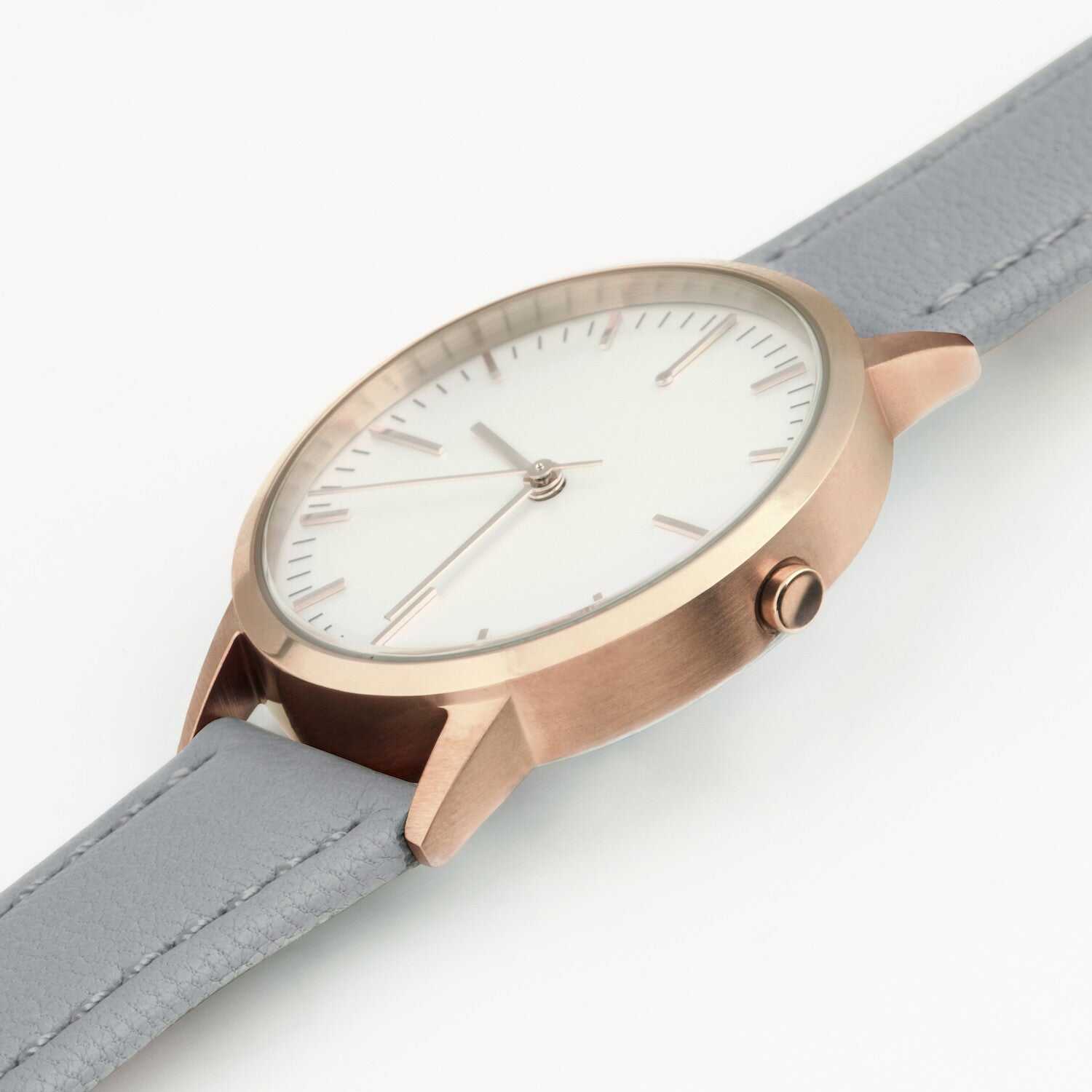 Rose Gold & Grey Watch