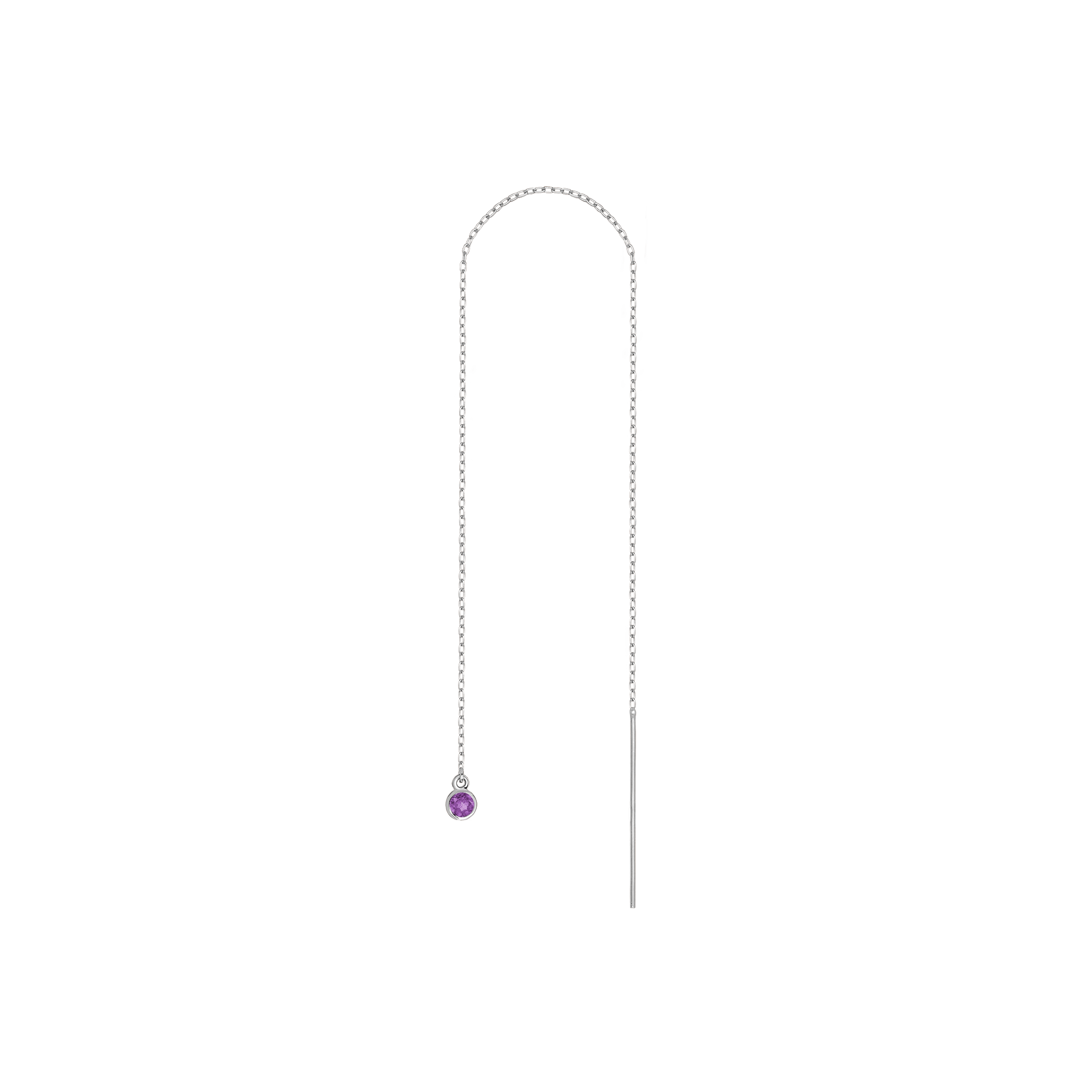 Birthstone Ear Chain Threader