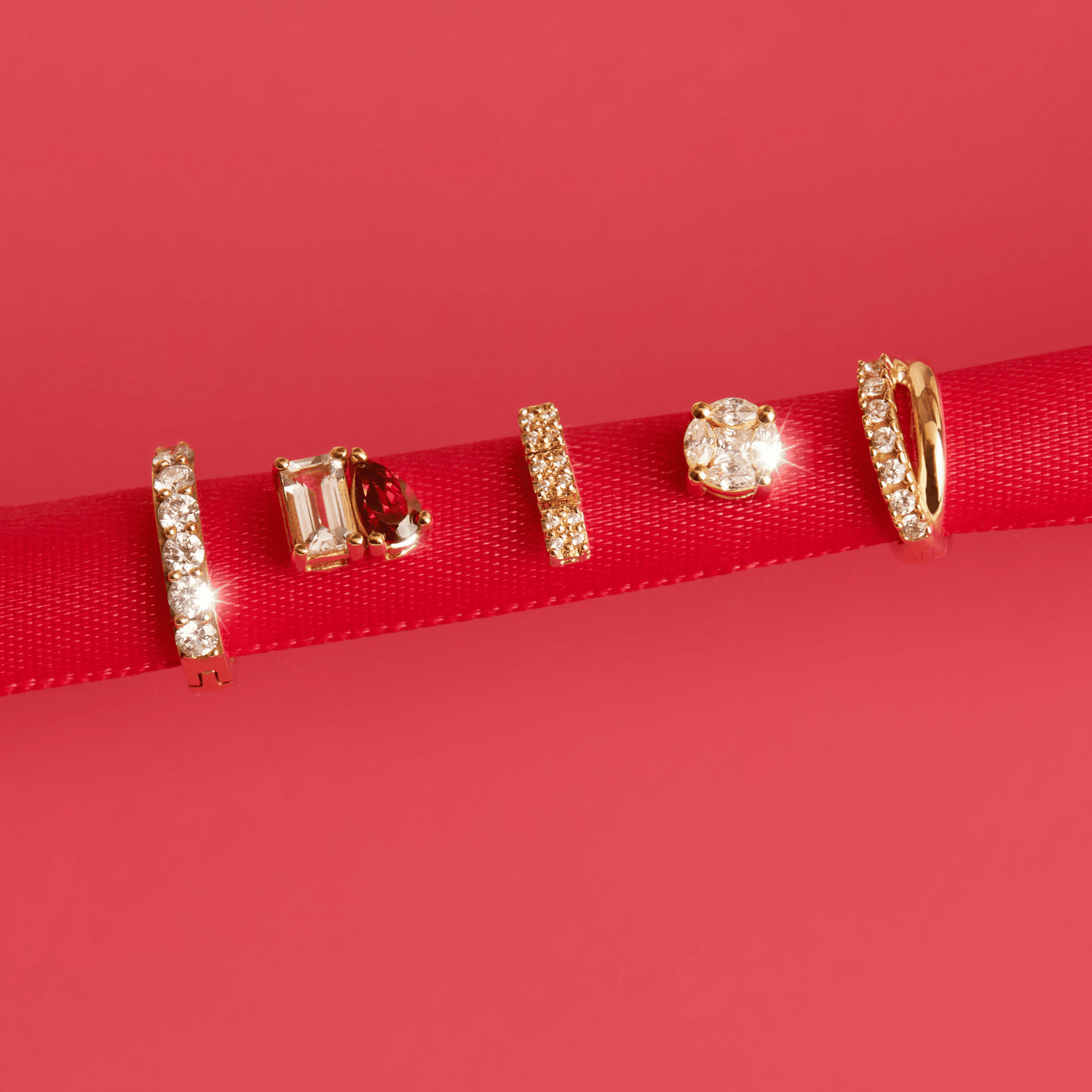 Petite Tennis Earrings