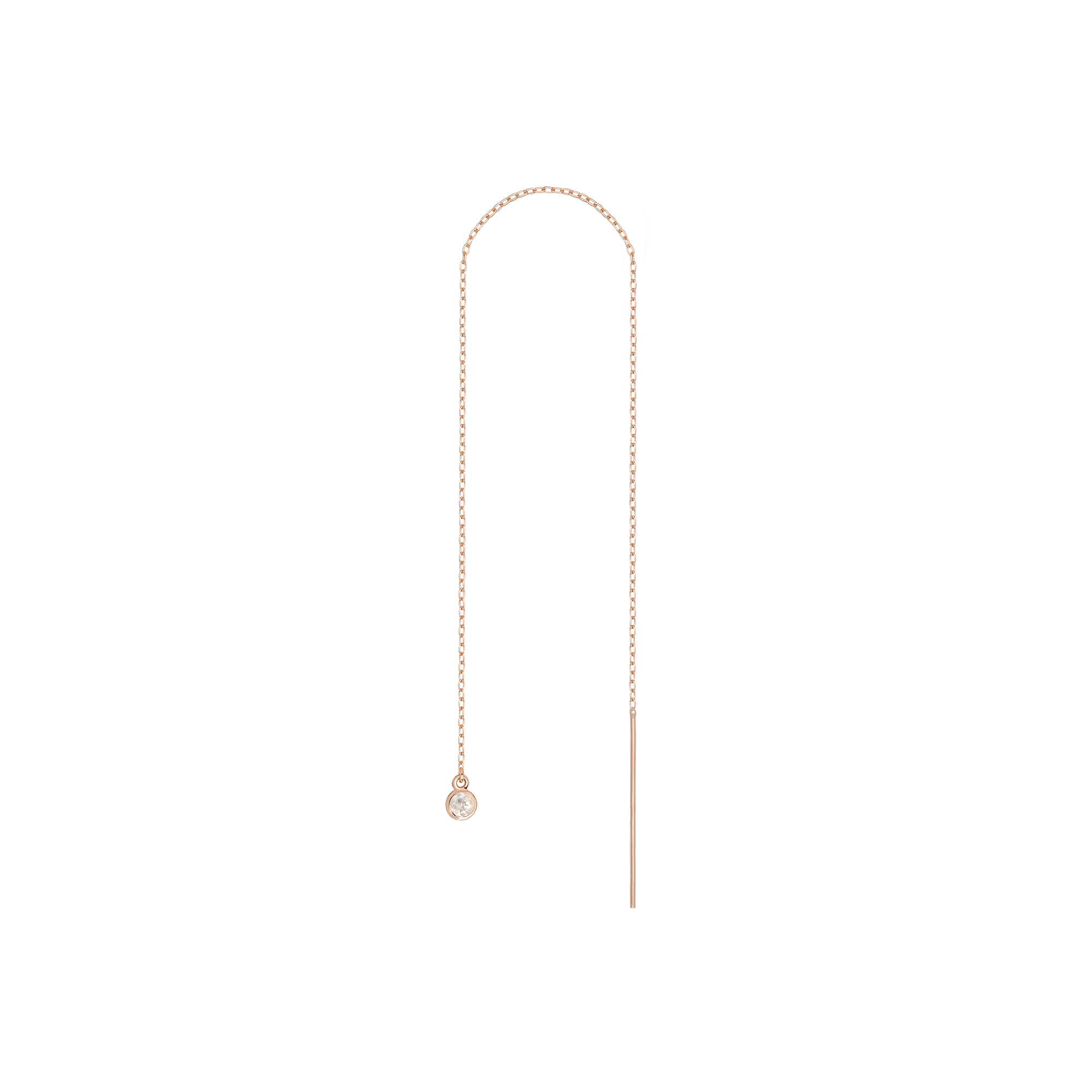 Birthstone Ear Chain Threader