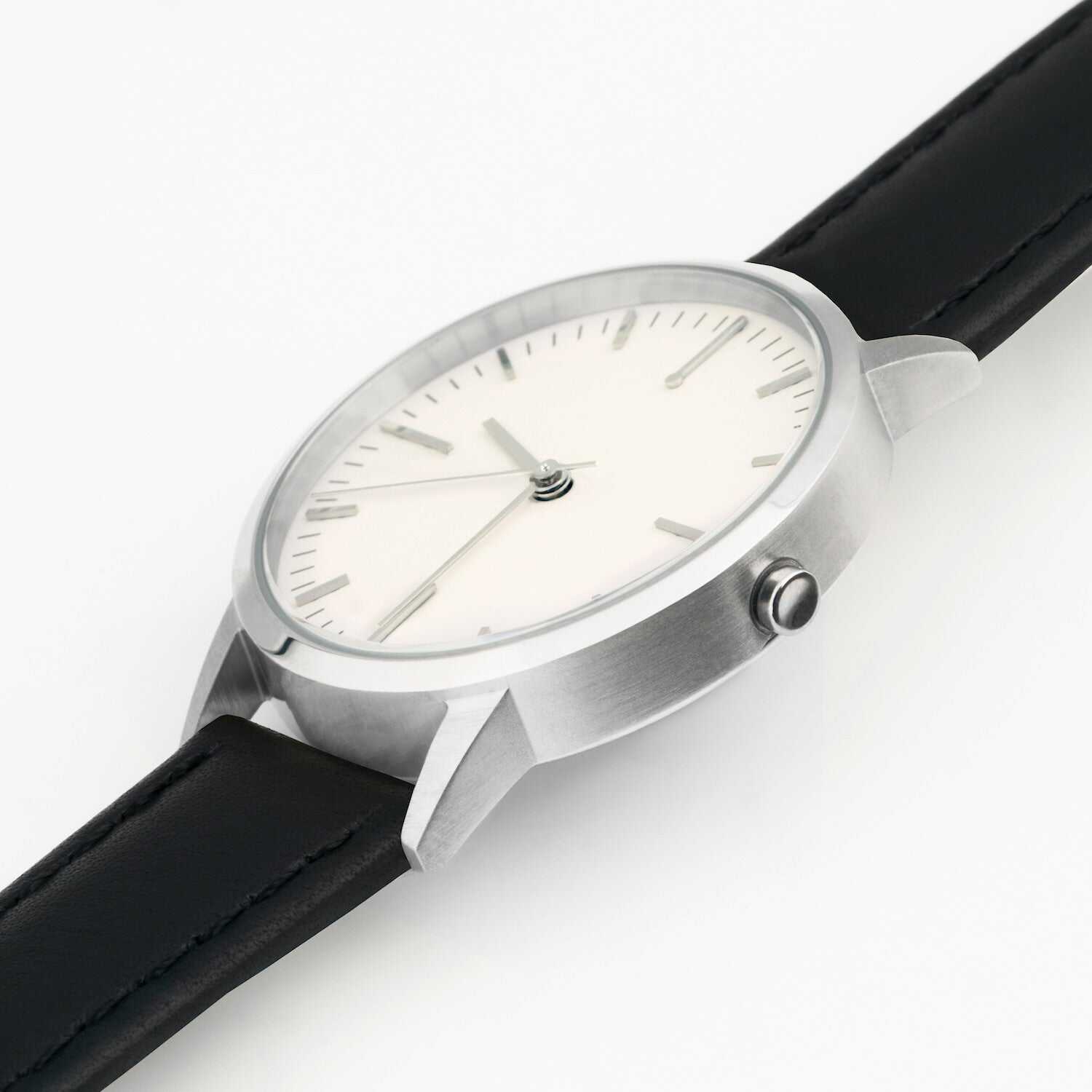 Silver & Black Women's Watch
