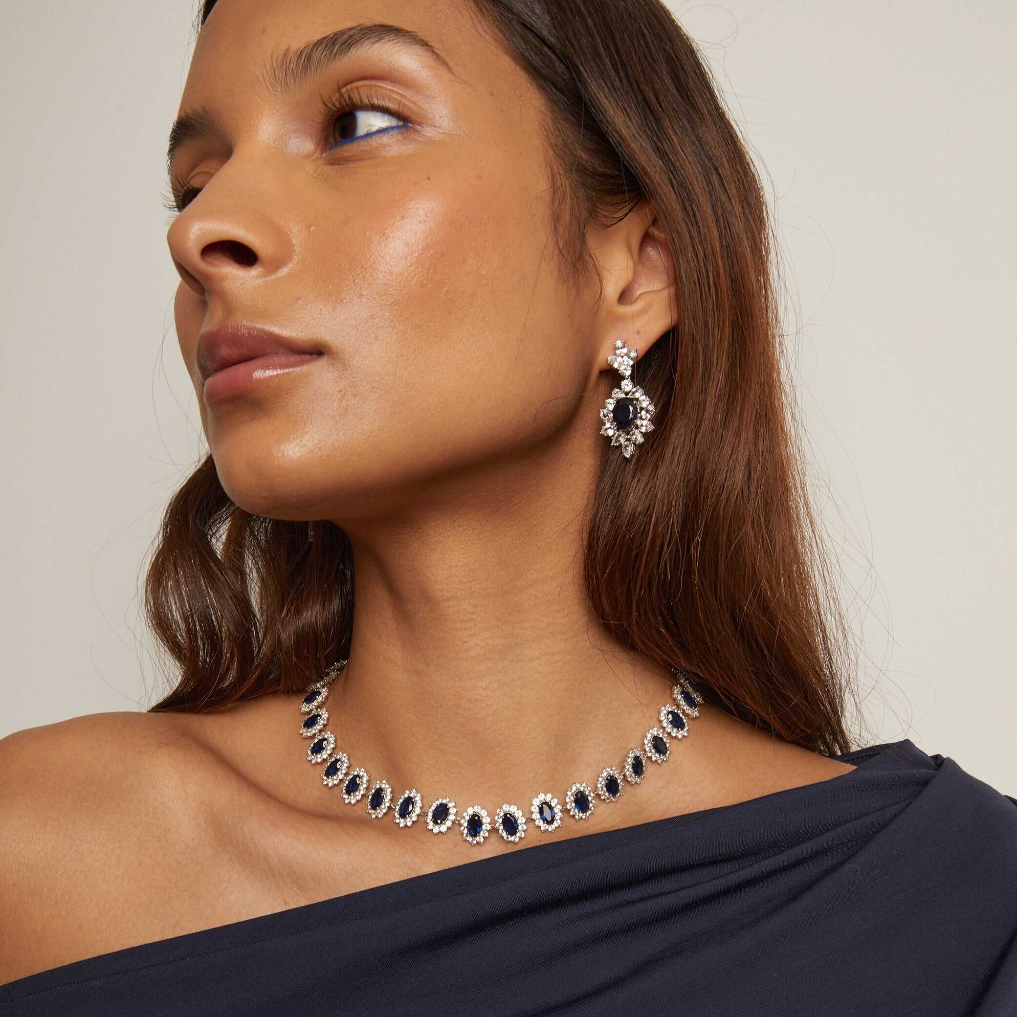 Enchanting Blue Diamond Earrings