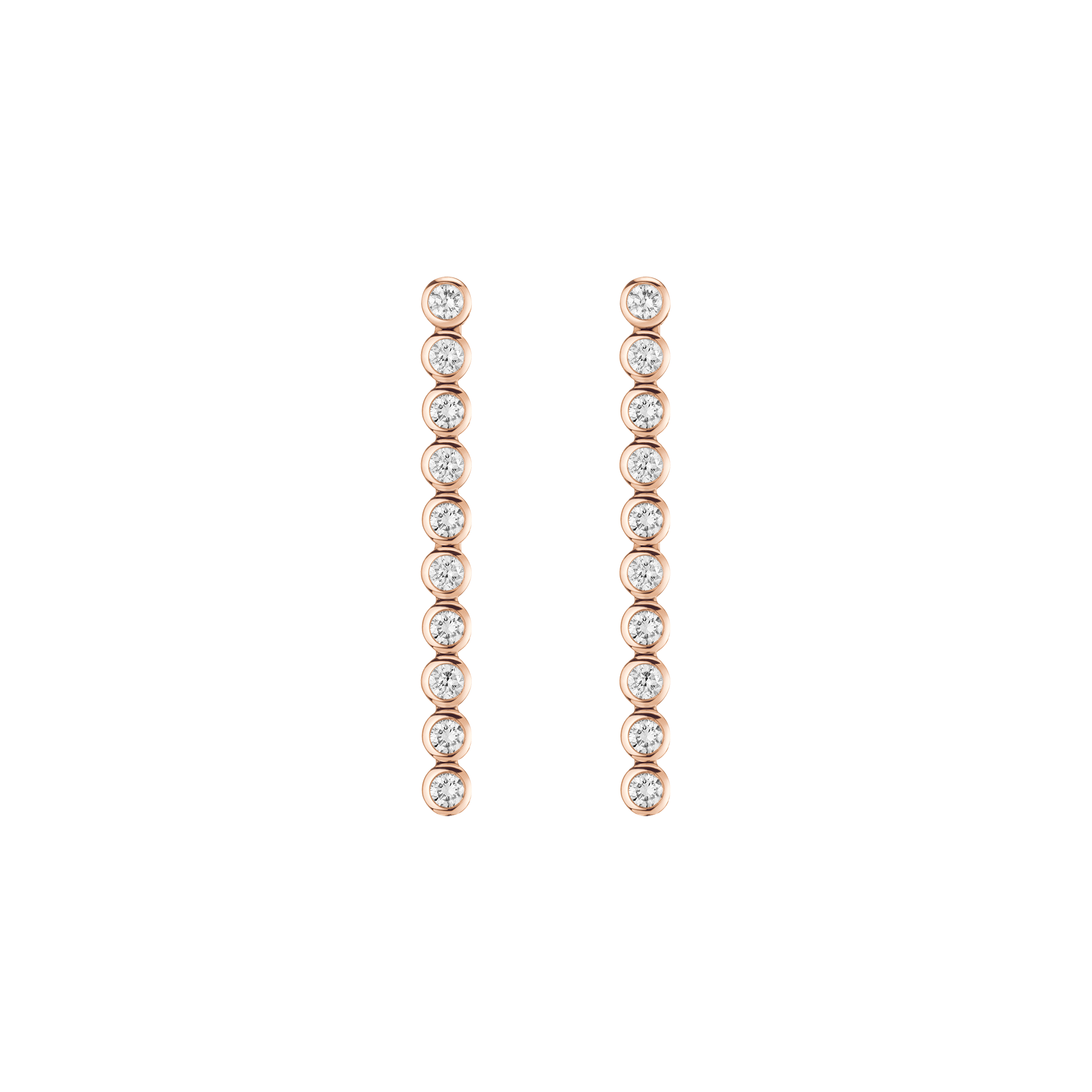 Bezel Tennis Earrings