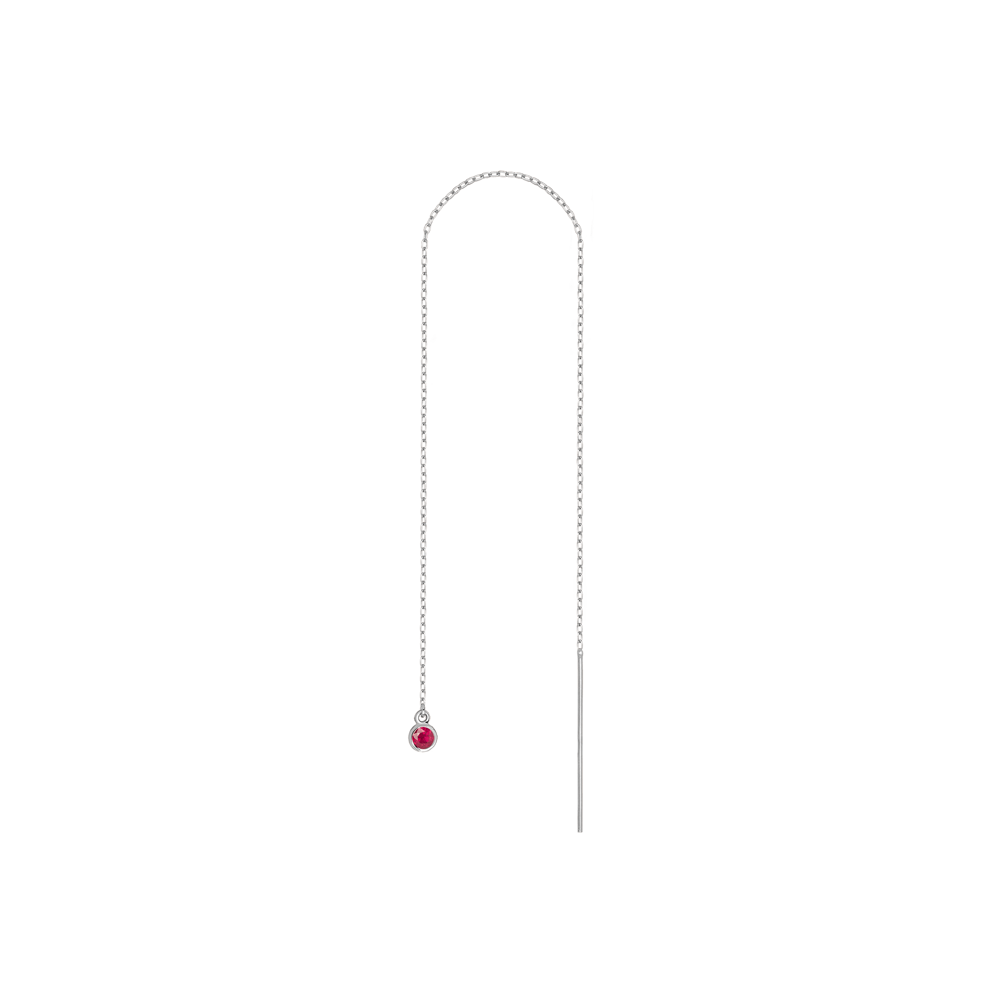 Birthstone Ear Chain Threader