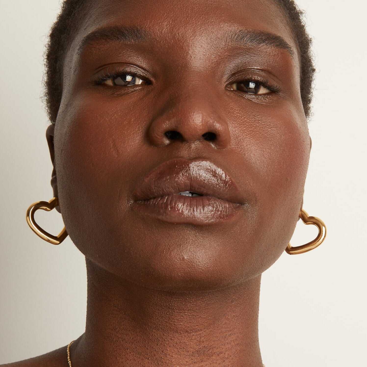 Pillow Heart Hoop Earrings