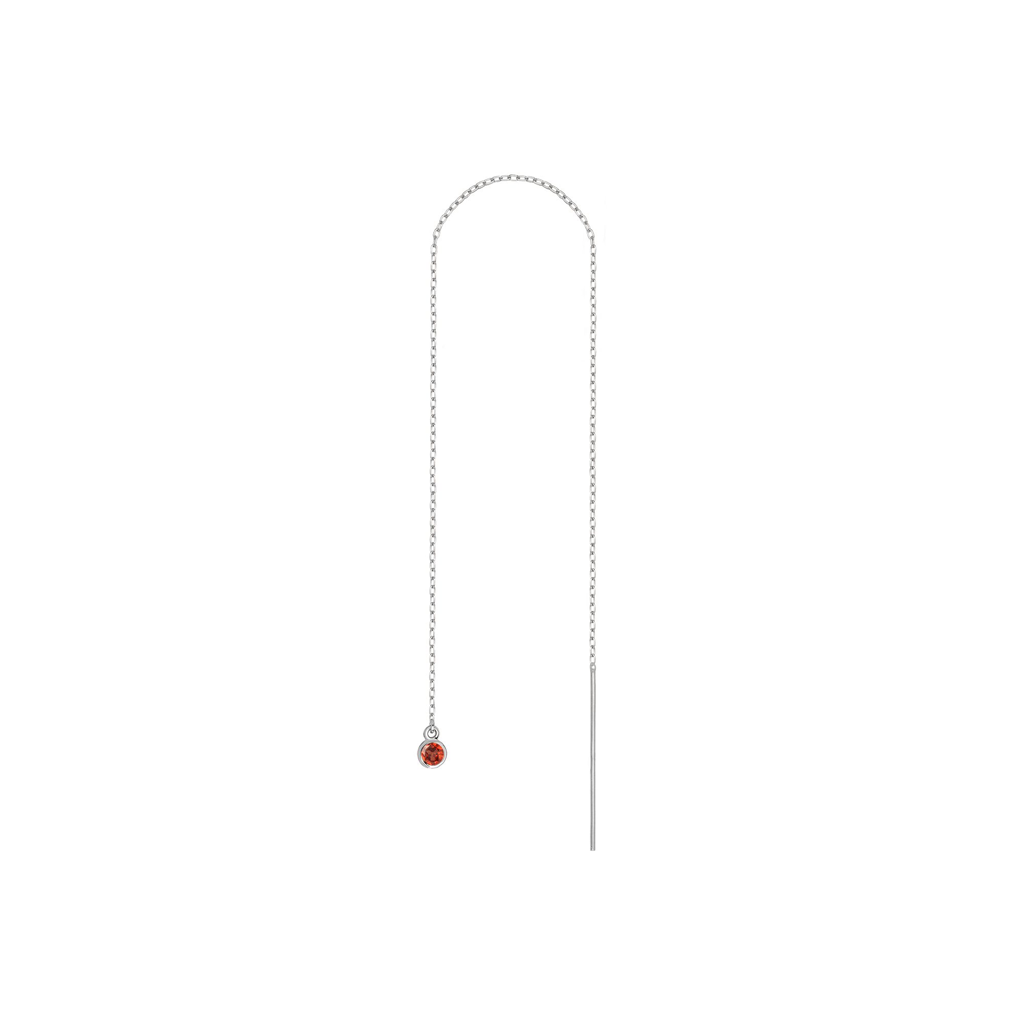Birthstone Ear Chain Threader