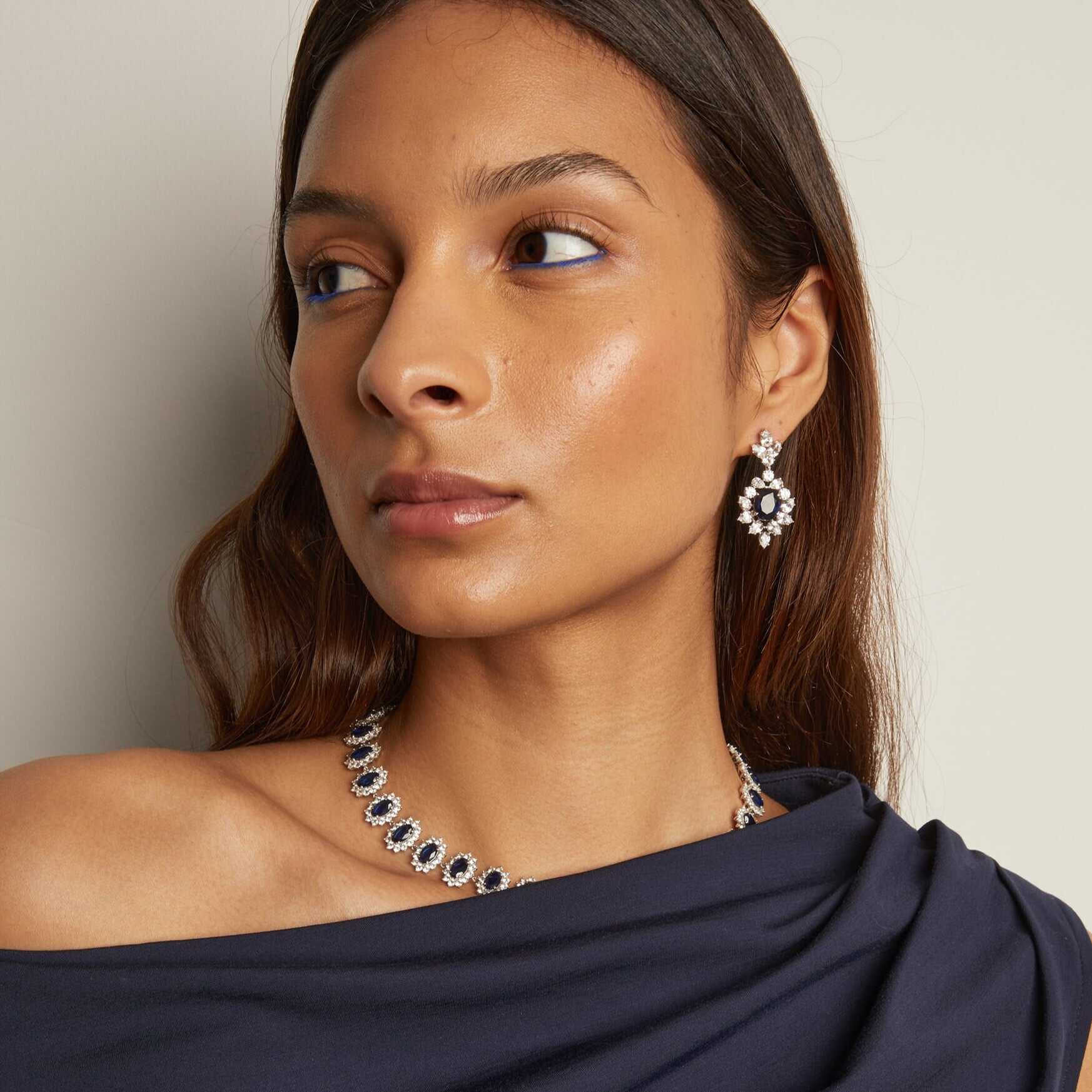 Enchanting Blue Diamond Earrings