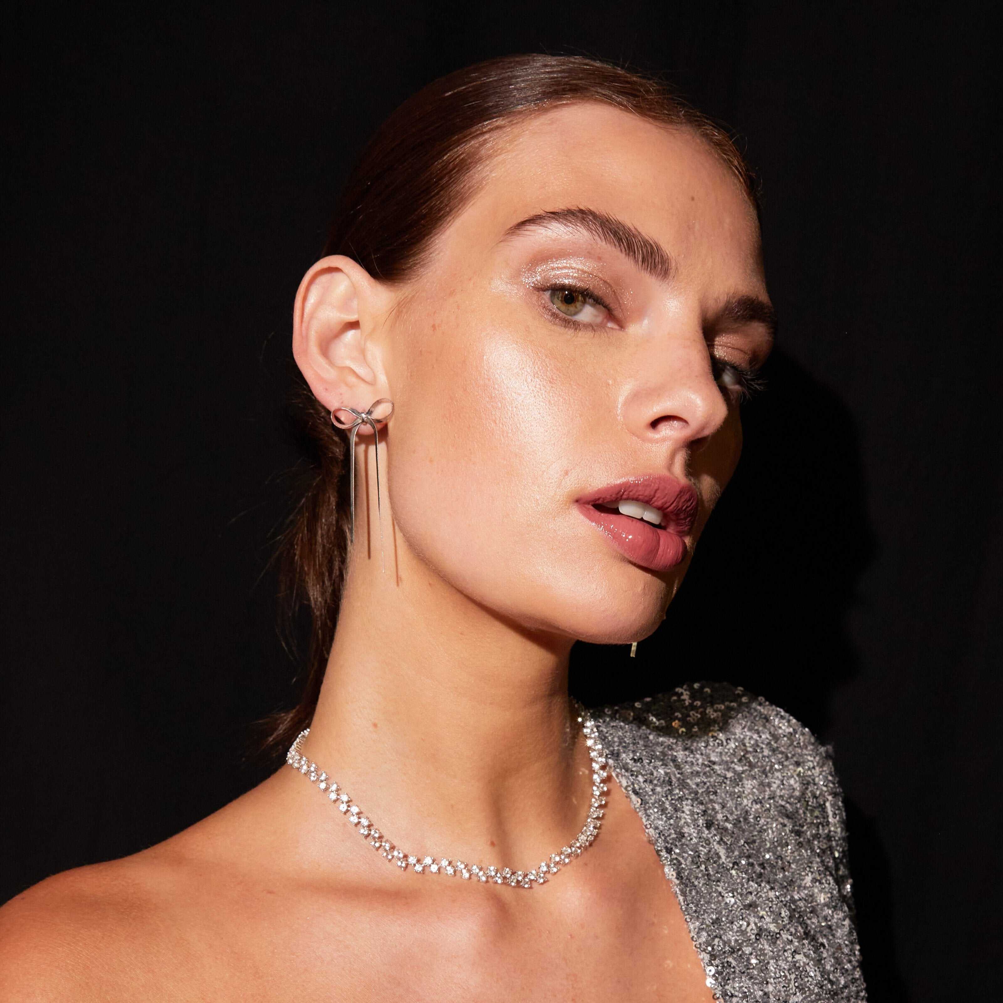 Golden Bow Earrings