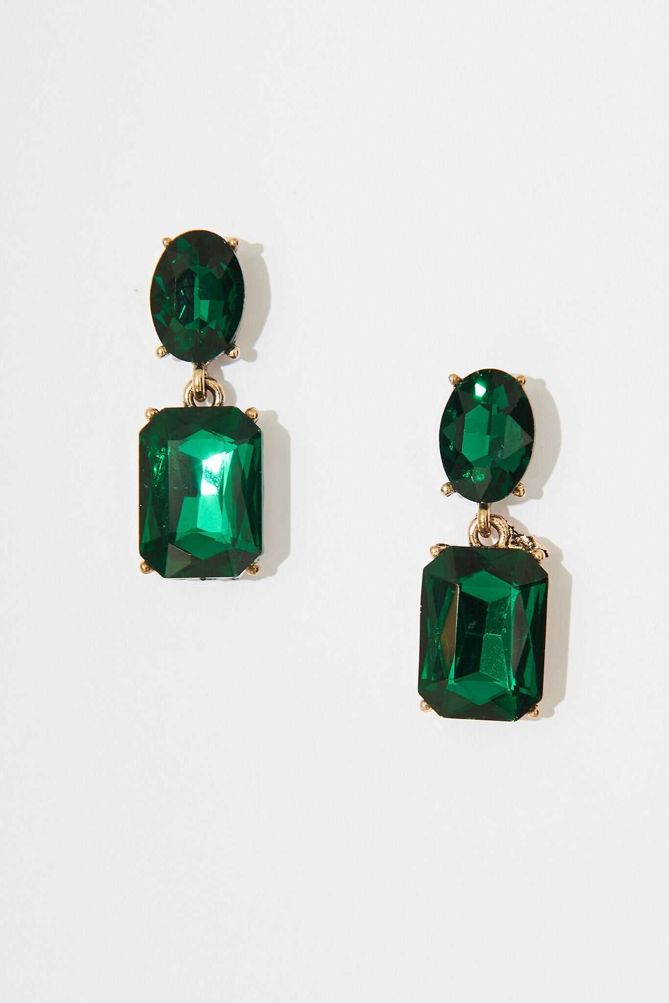Classic Emerald Drop Earrings