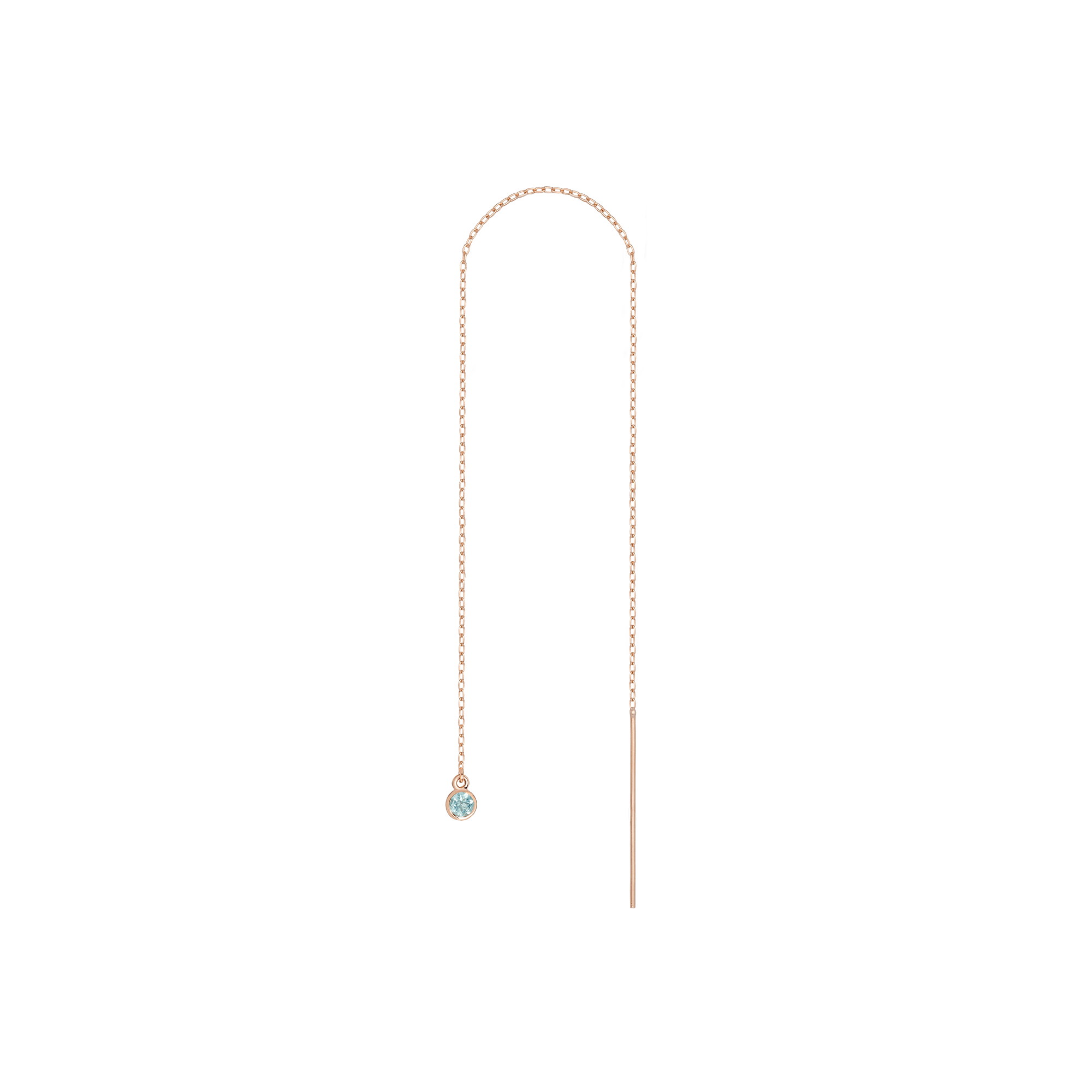 Birthstone Ear Chain Threader
