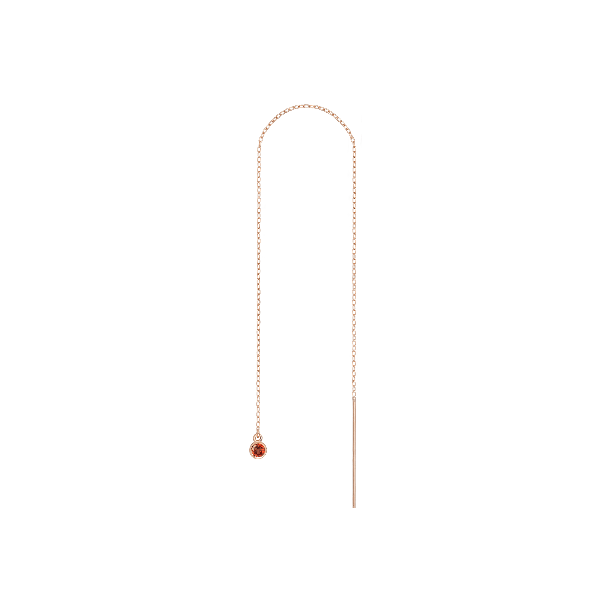 Birthstone Ear Chain Threader