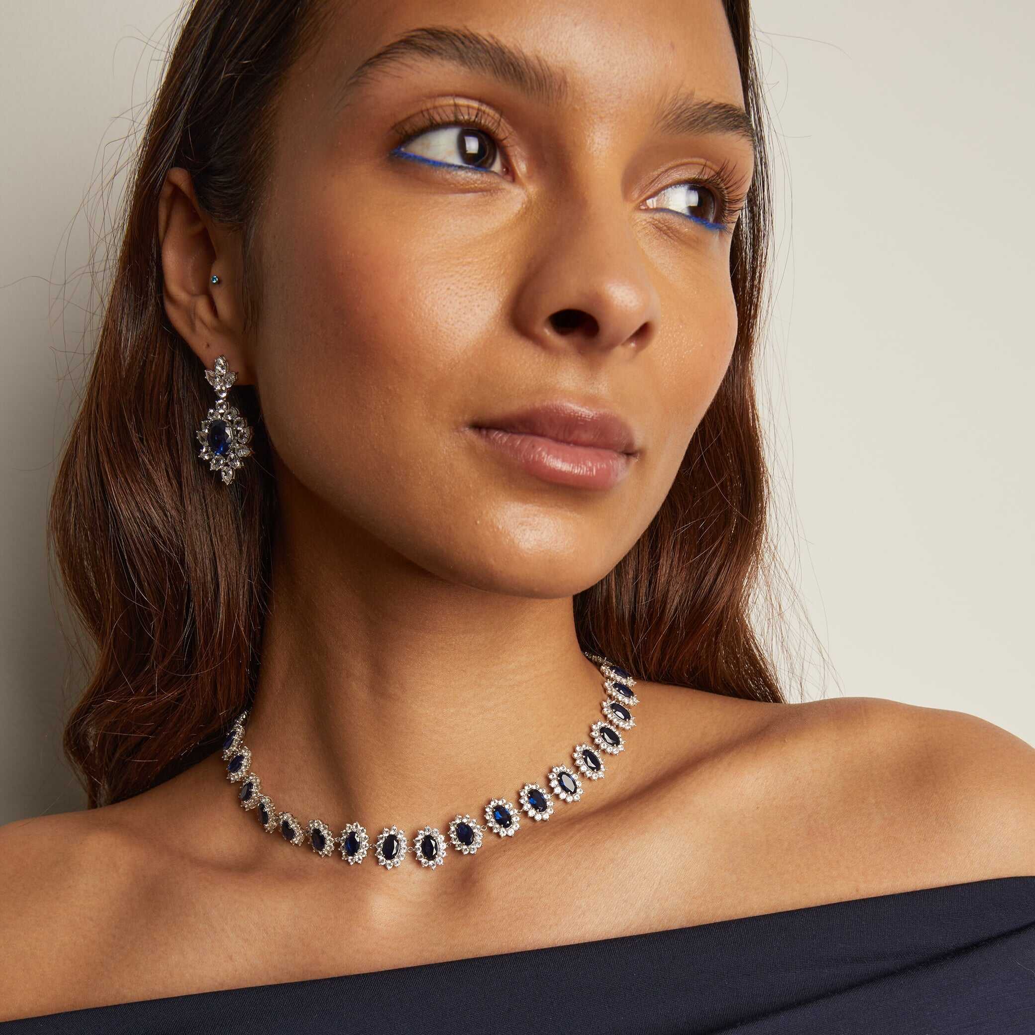 Enchanting Blue Diamond Earrings