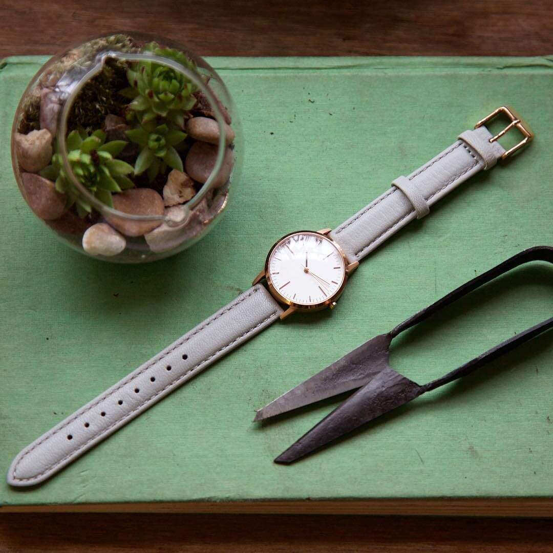 Rose Gold & Grey Watch