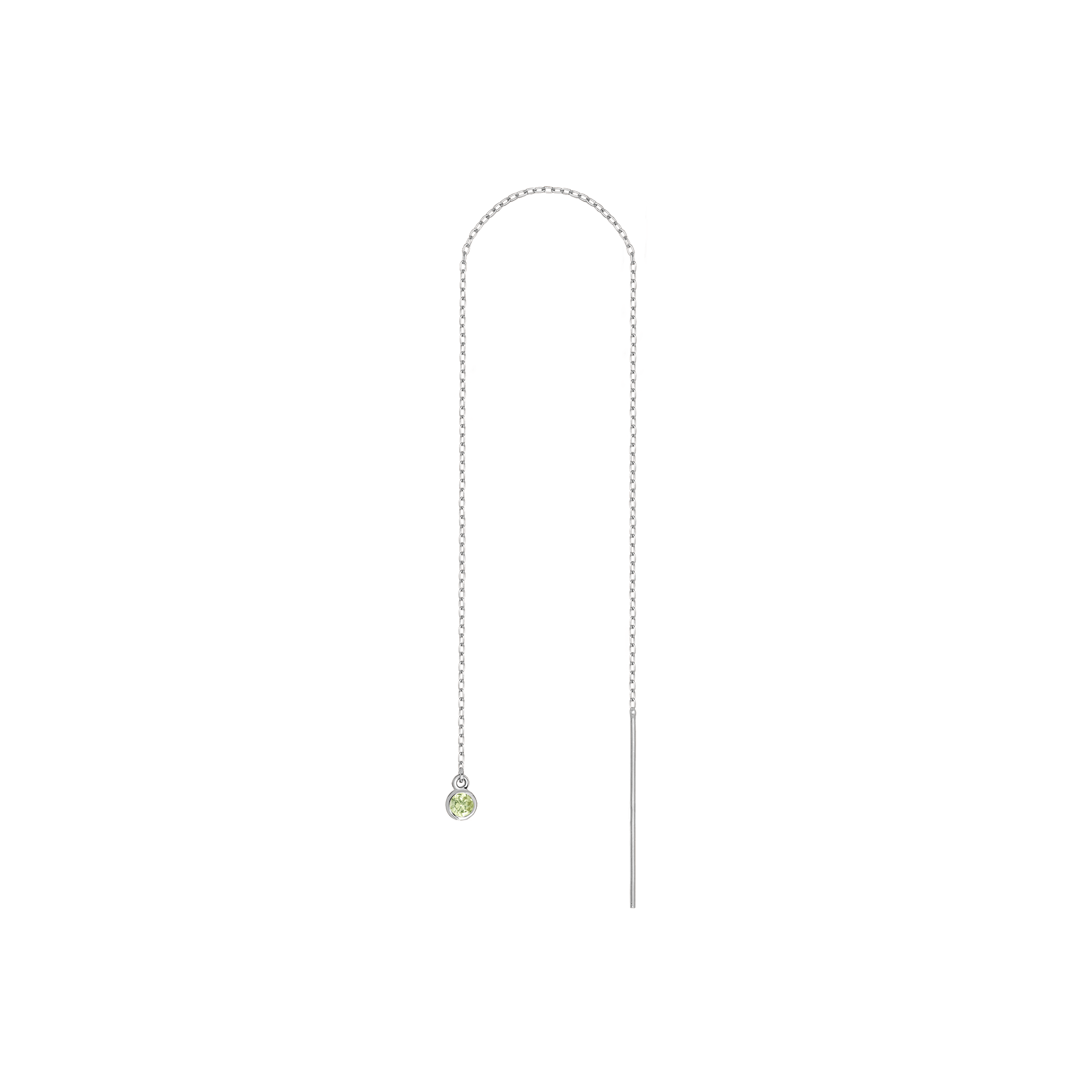 Birthstone Ear Chain Threader