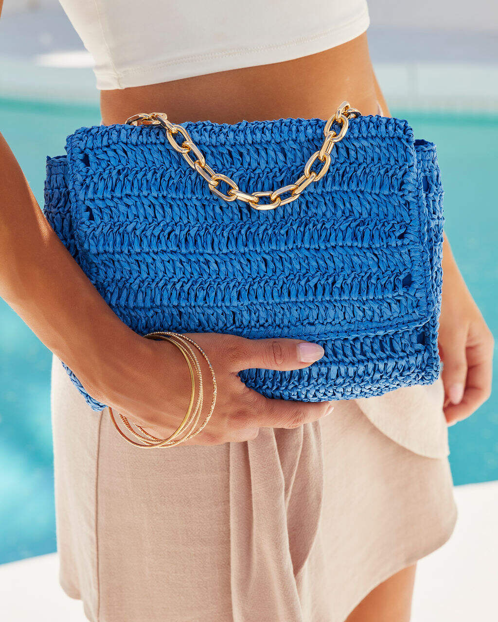 Straw Clutch Bag