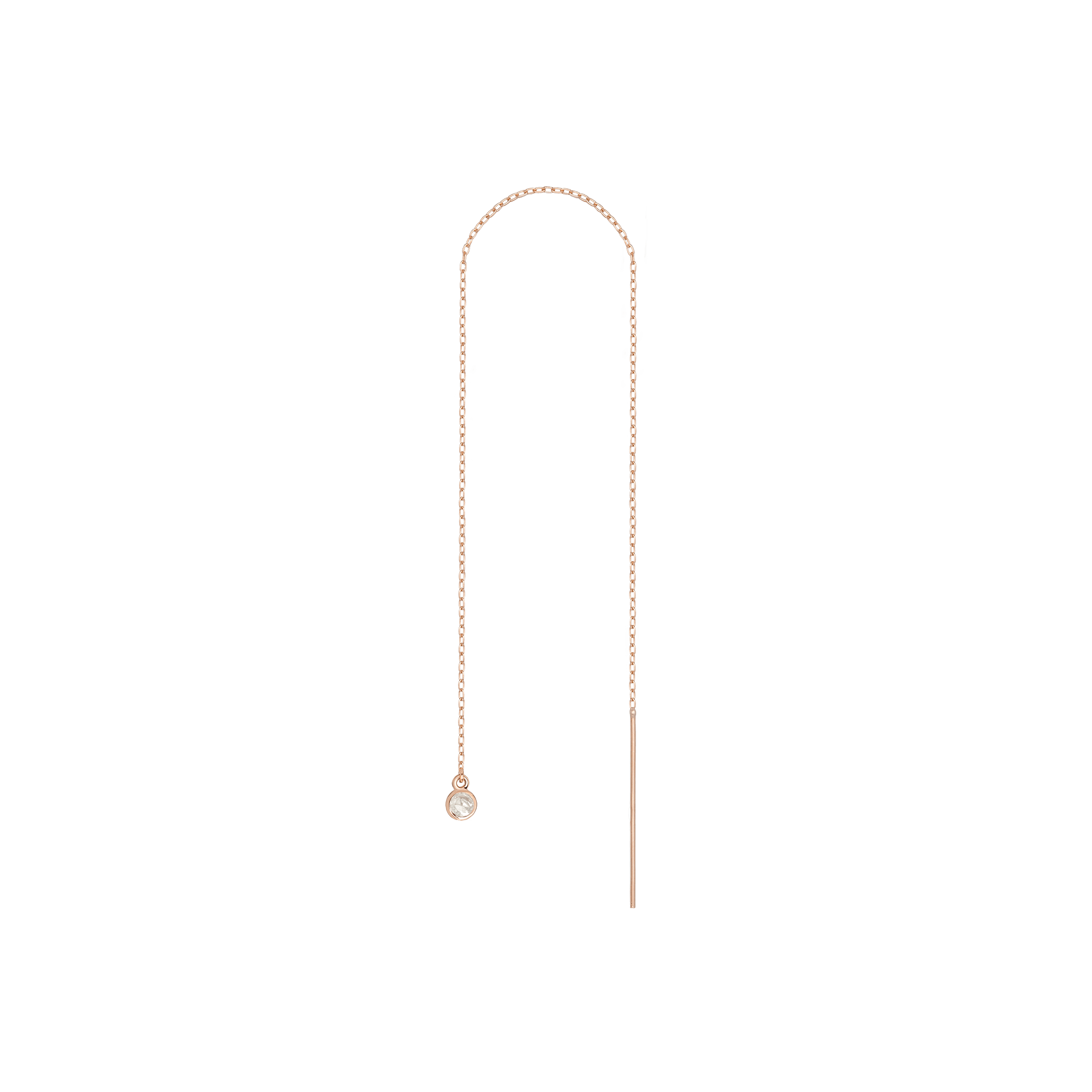 Birthstone Ear Chain Threader