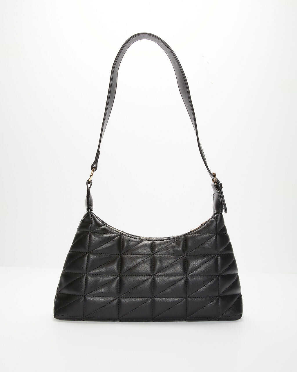 Quilted Faux Leather Handbag