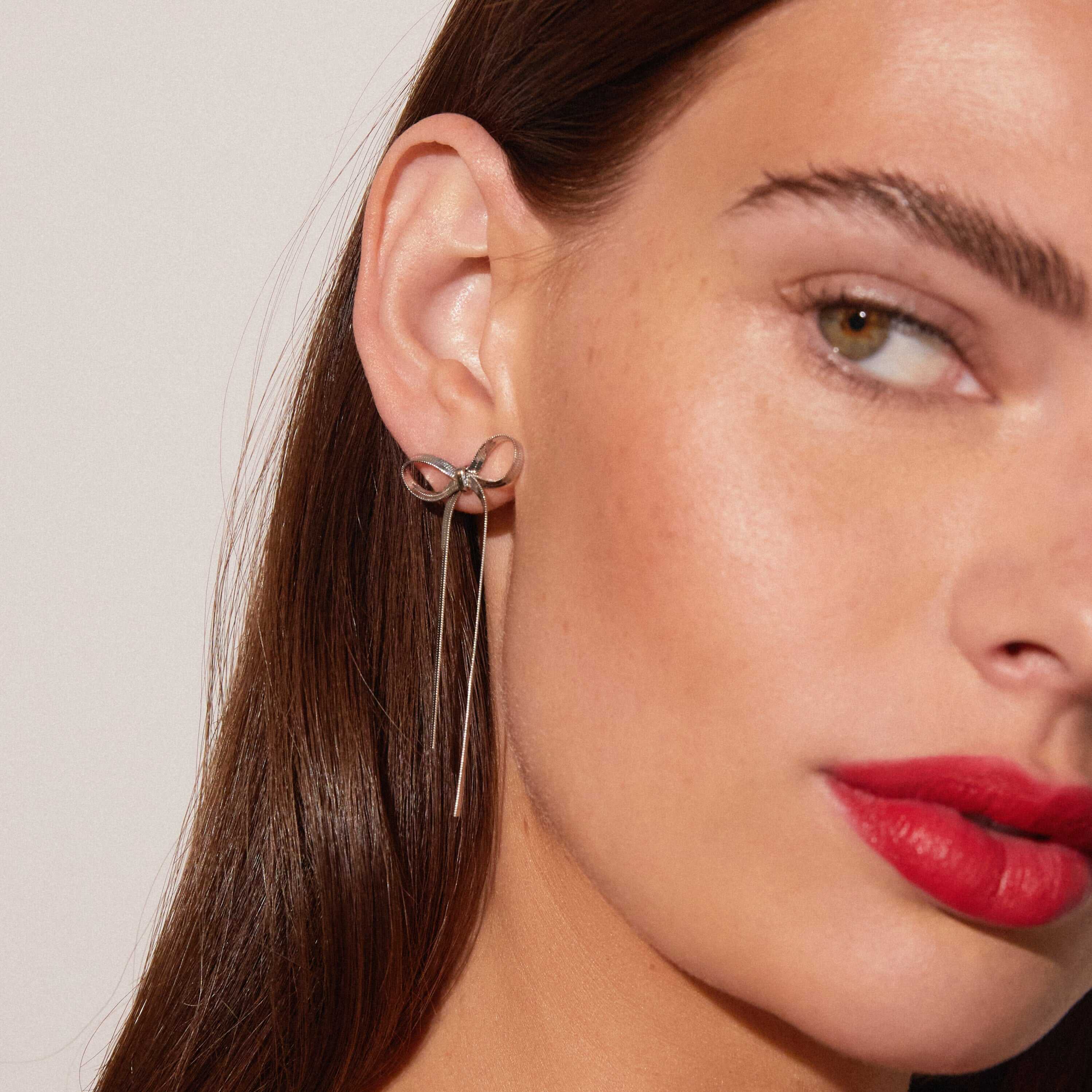 Golden Bow Earrings