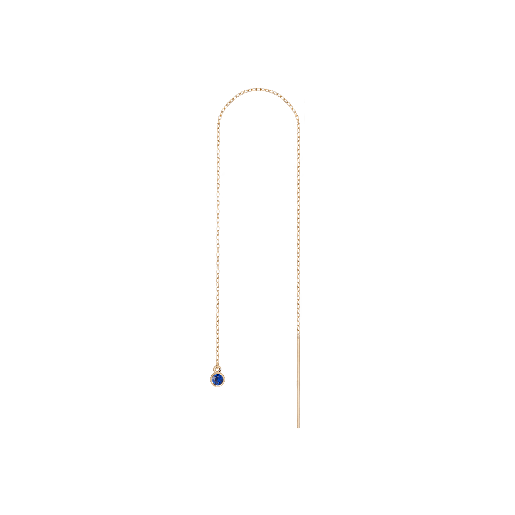 Birthstone Ear Chain Threader