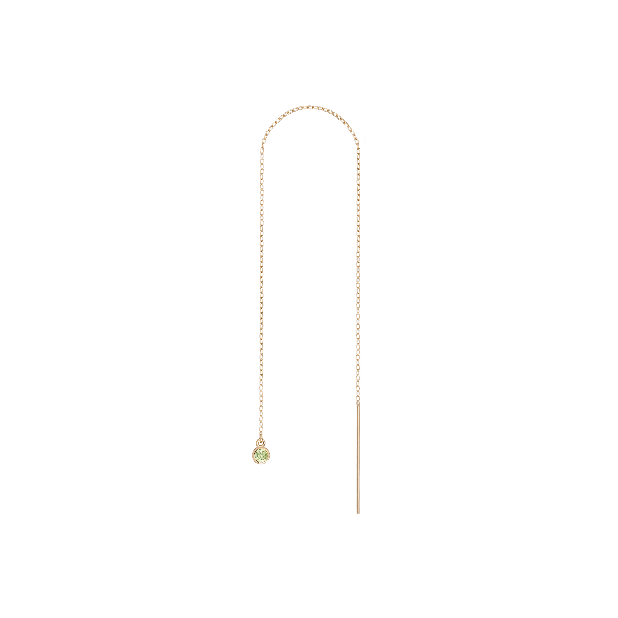 Birthstone Ear Chain Threader