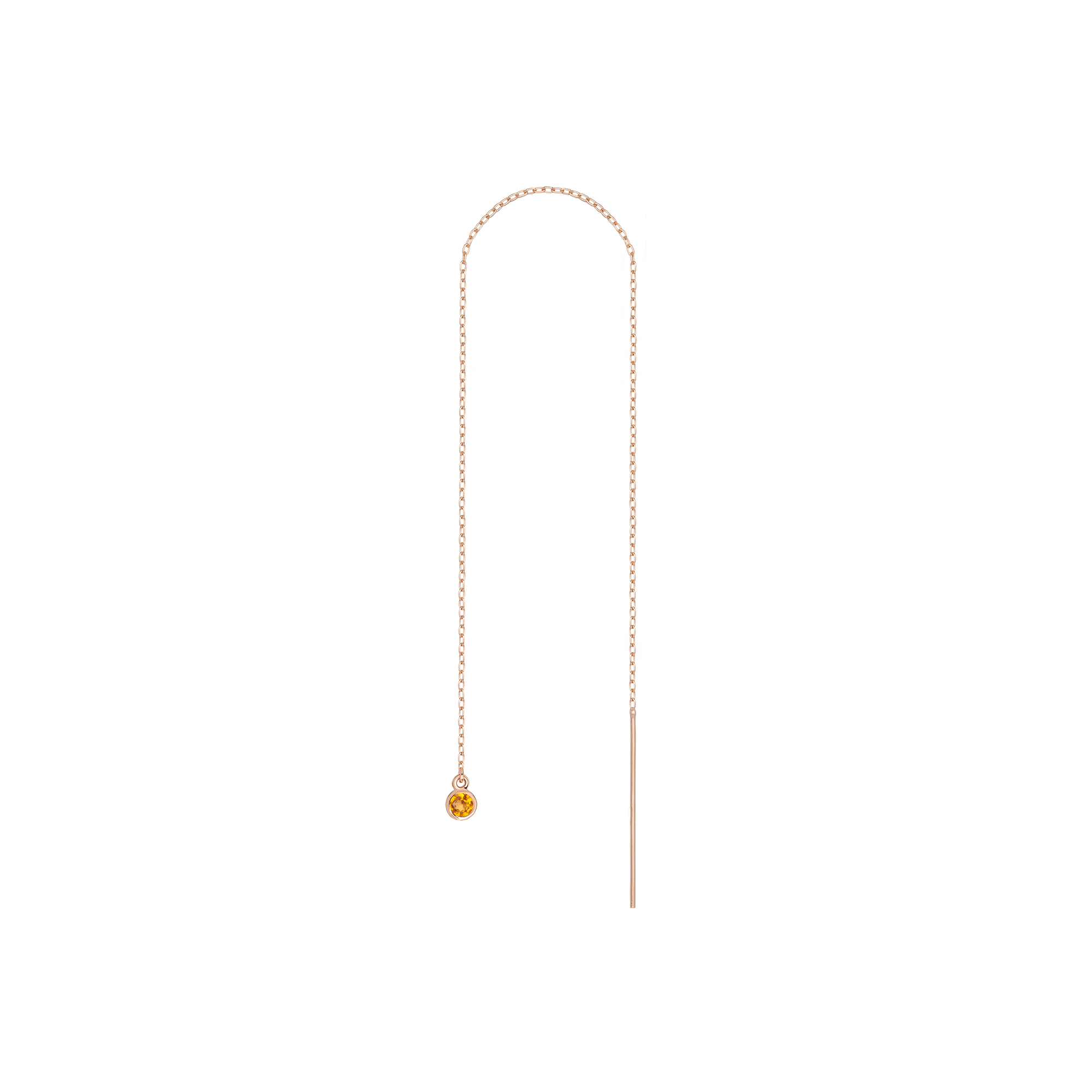 Birthstone Ear Chain Threader