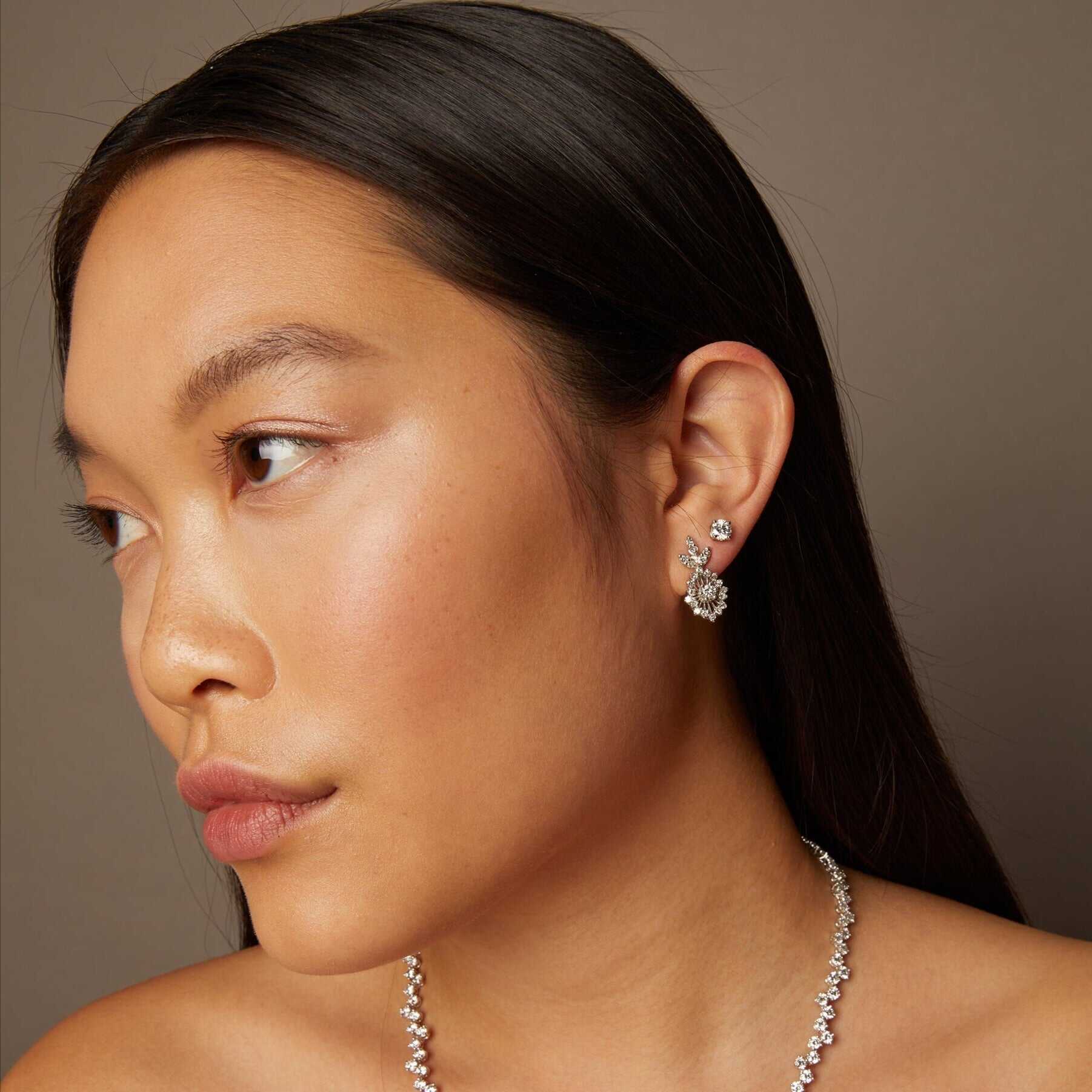 Vintage Diamond Drop Earrings
