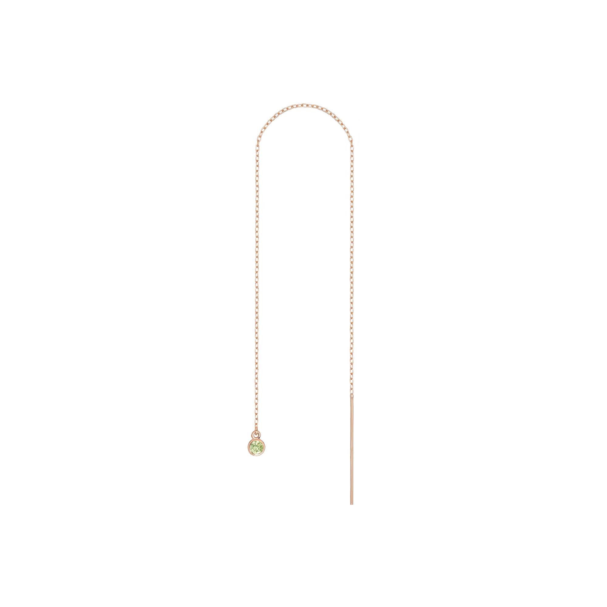 Birthstone Ear Chain Threader