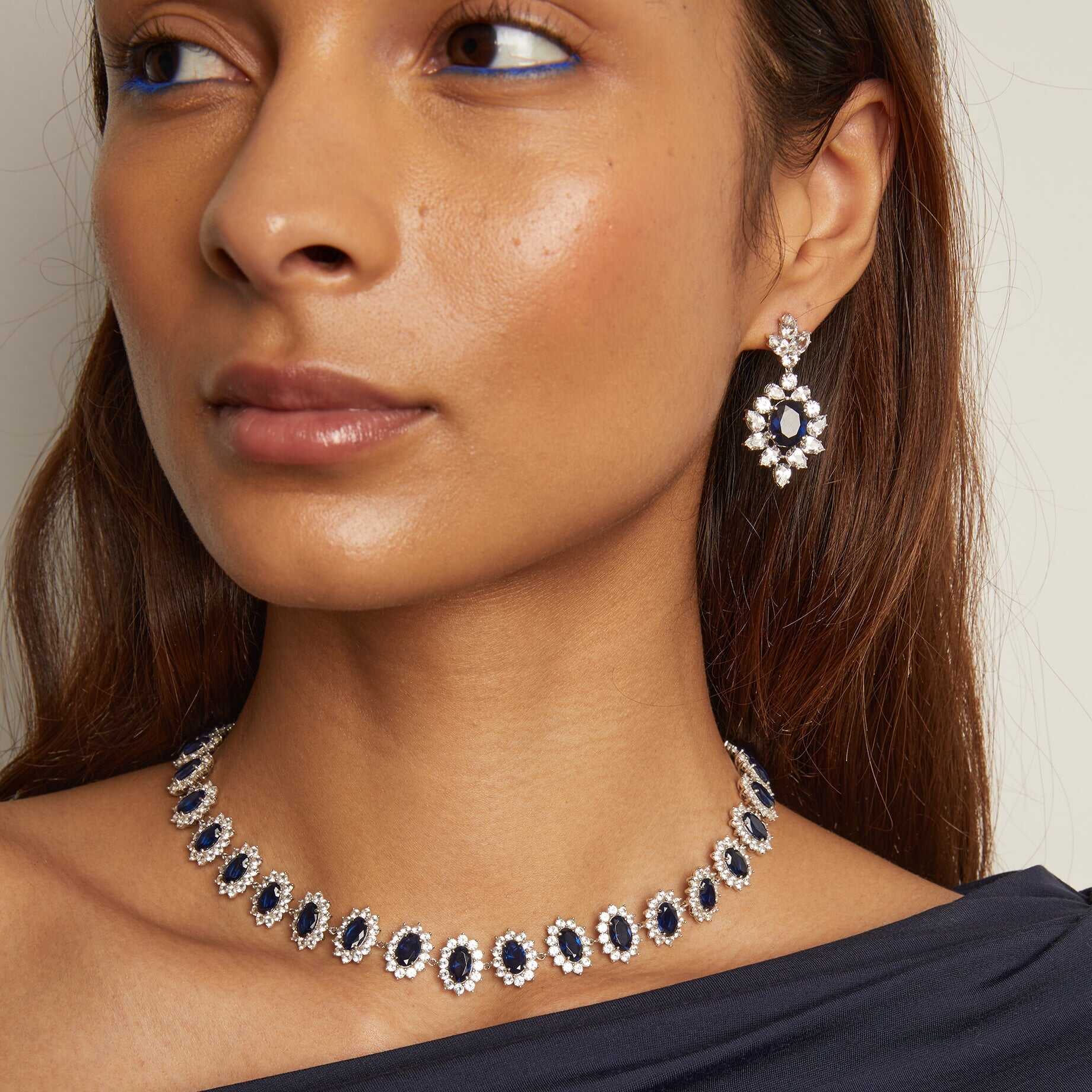 Enchanting Blue Diamond Earrings