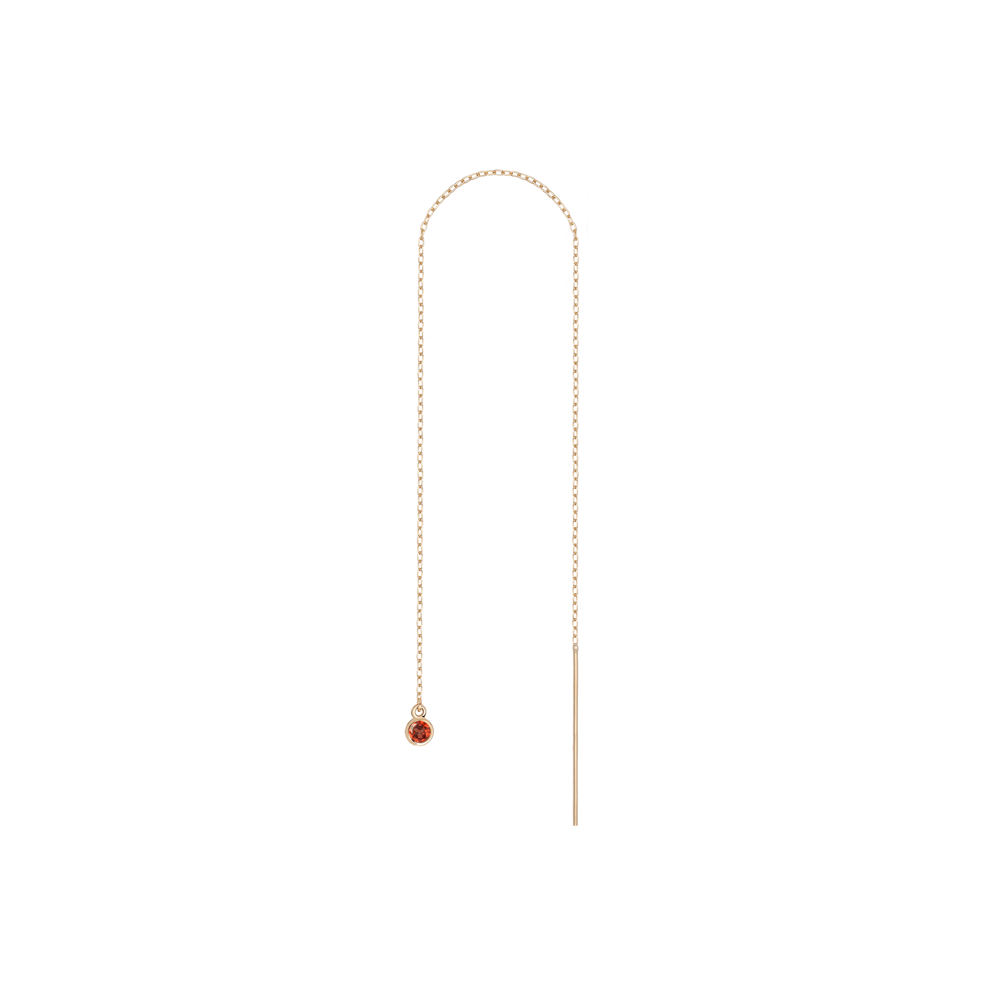Birthstone Ear Chain Threader