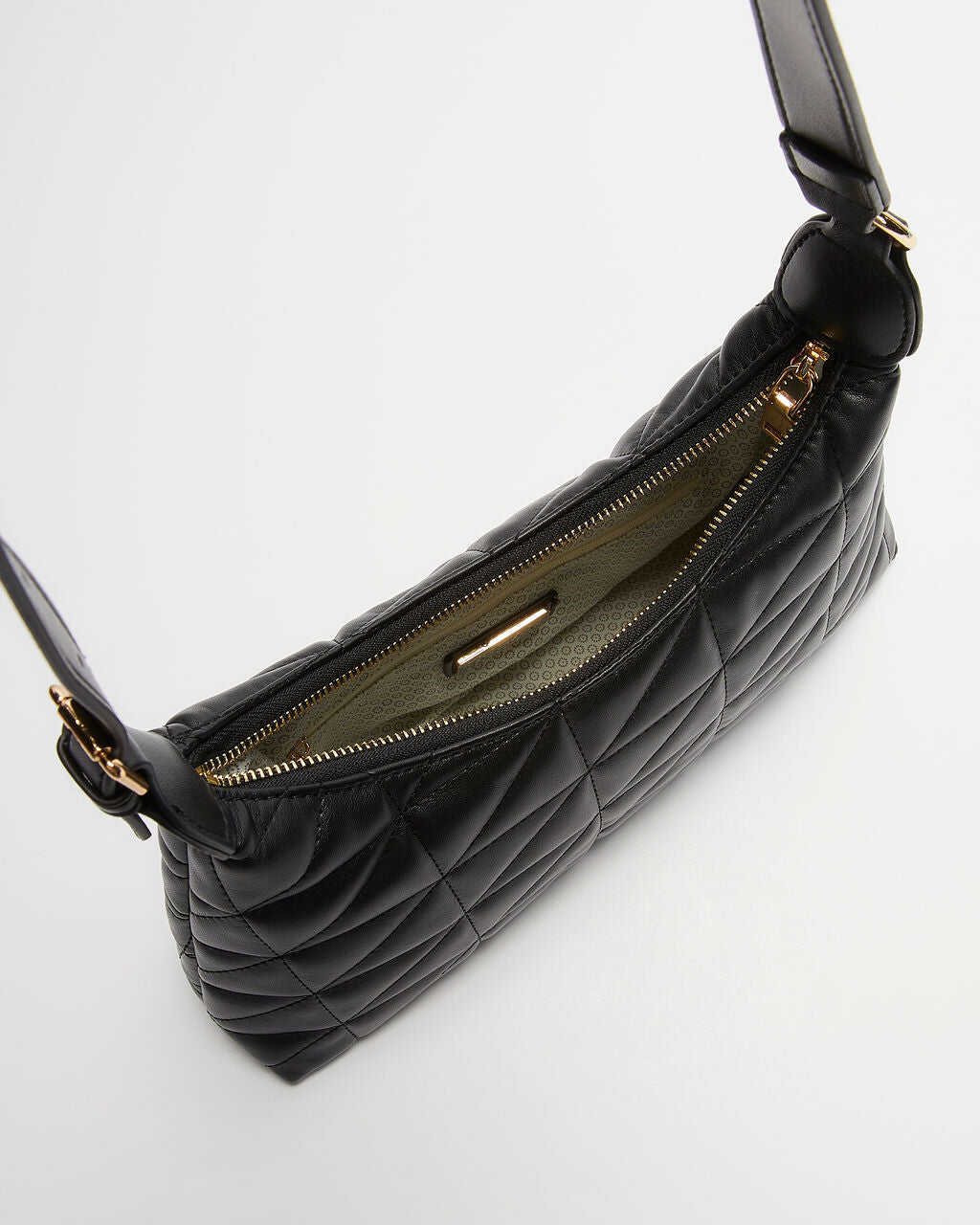 Quilted Faux Leather Handbag