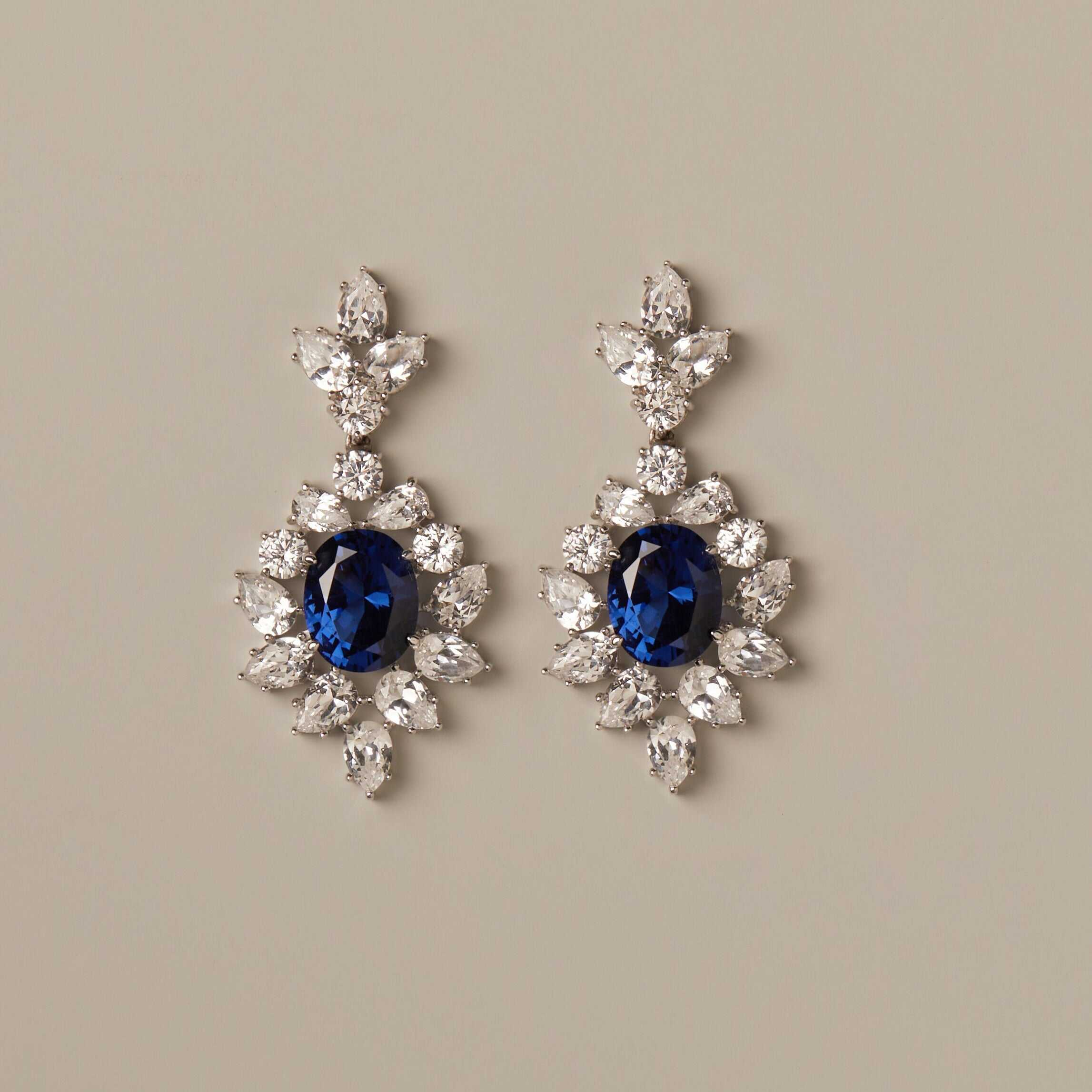 Enchanting Blue Diamond Earrings