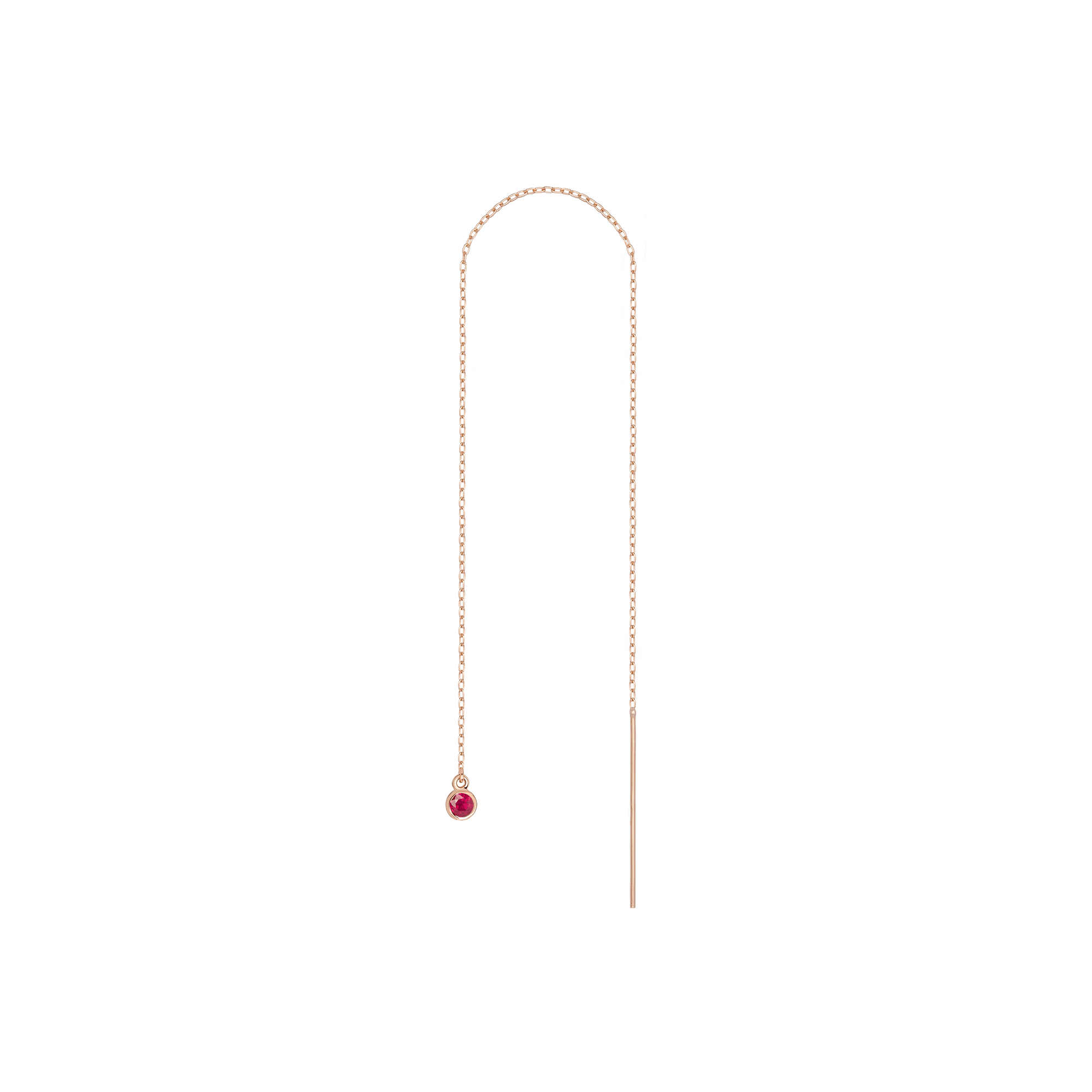 Birthstone Ear Chain Threader