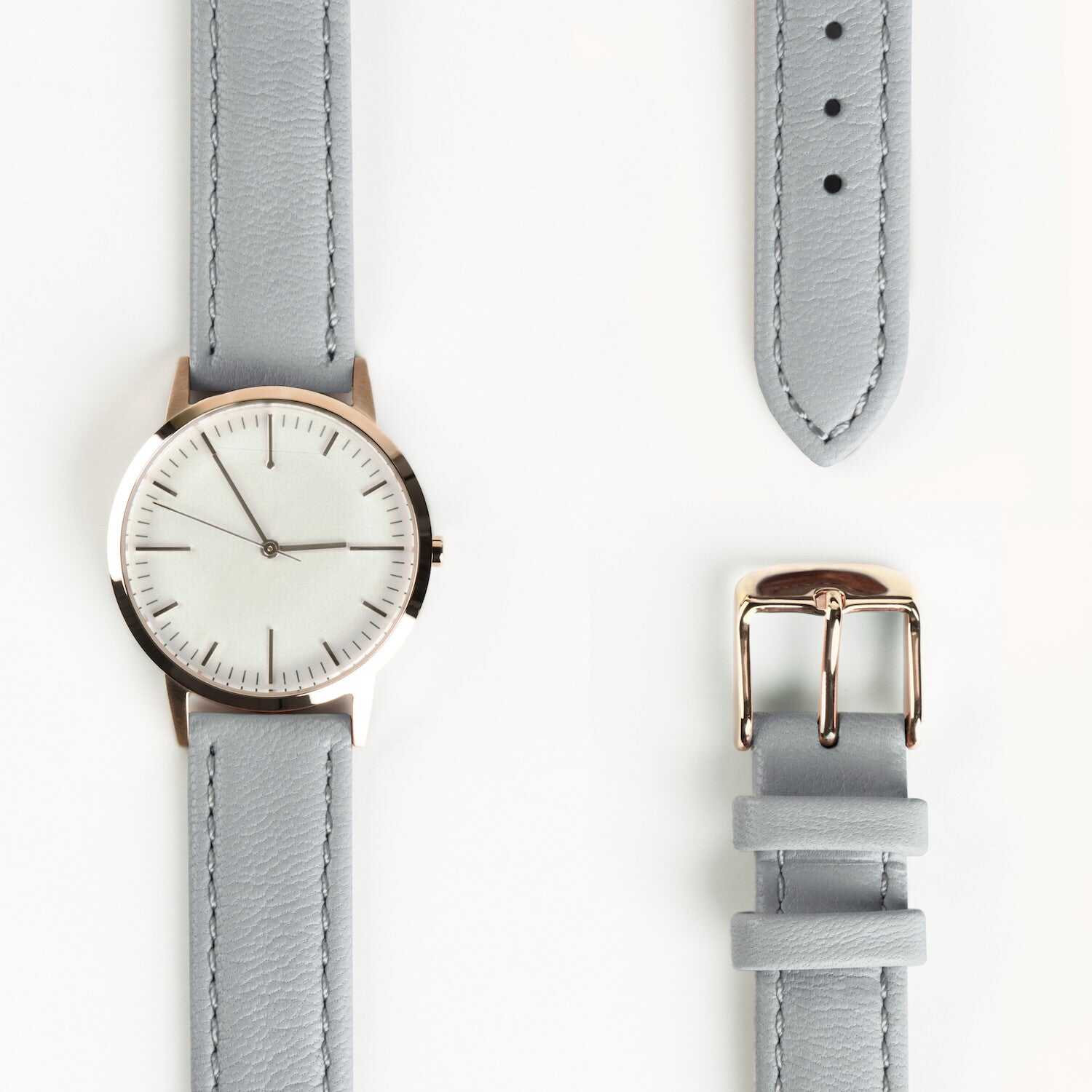 Rose Gold & Grey Watch