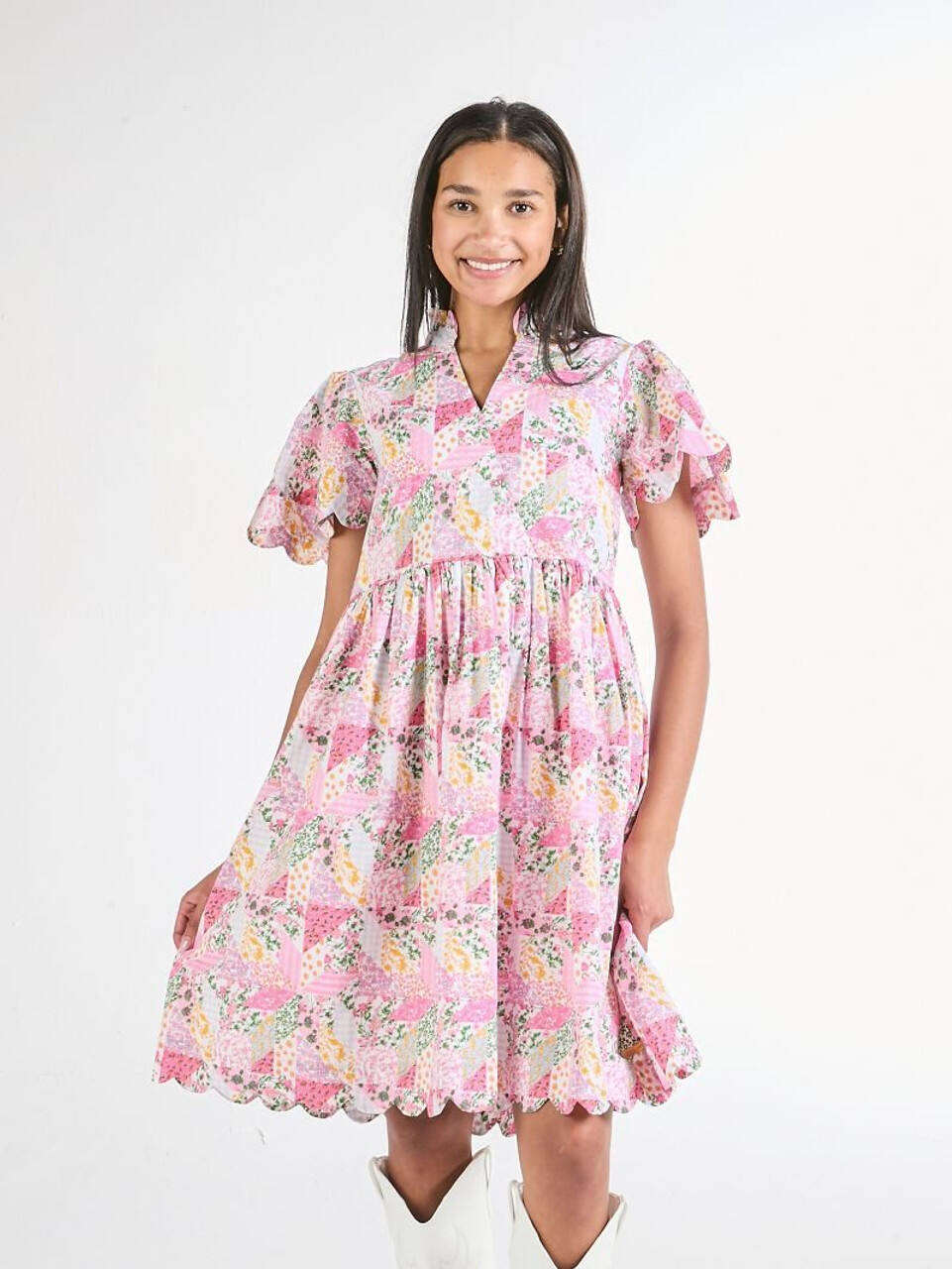 Pastel Patchwork Doll Dress