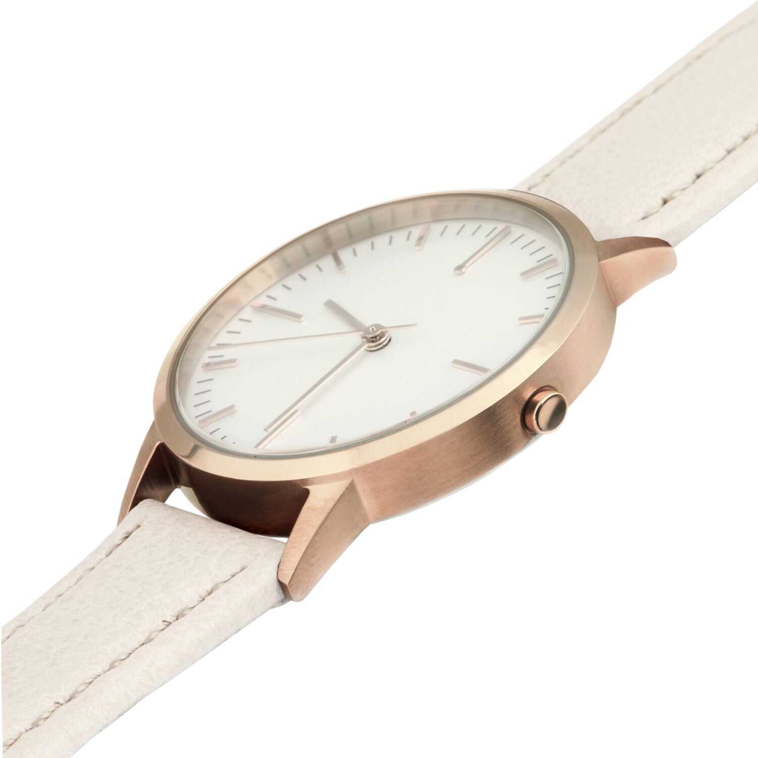 Rose Gold & Cream Watch