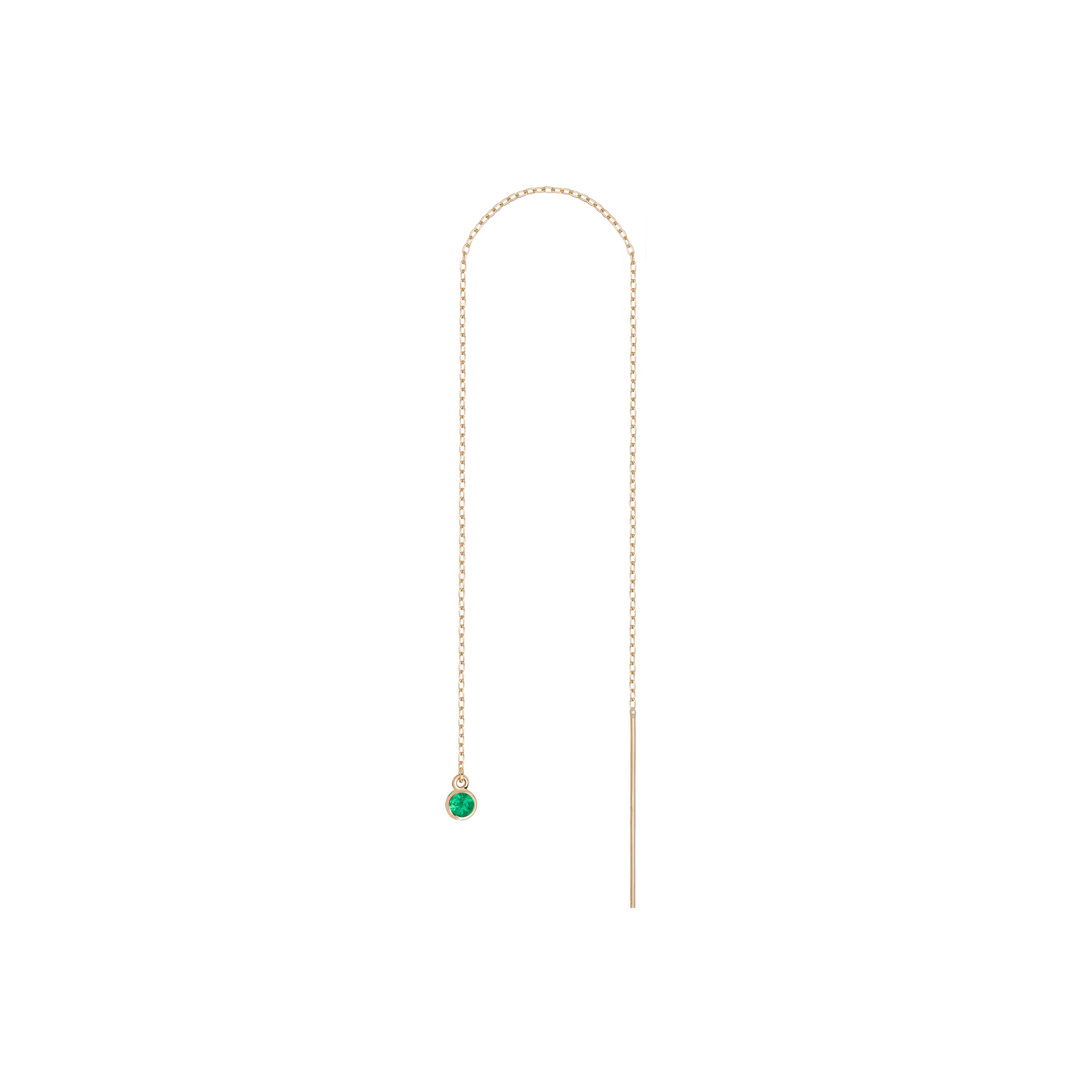 Birthstone Ear Chain Threader