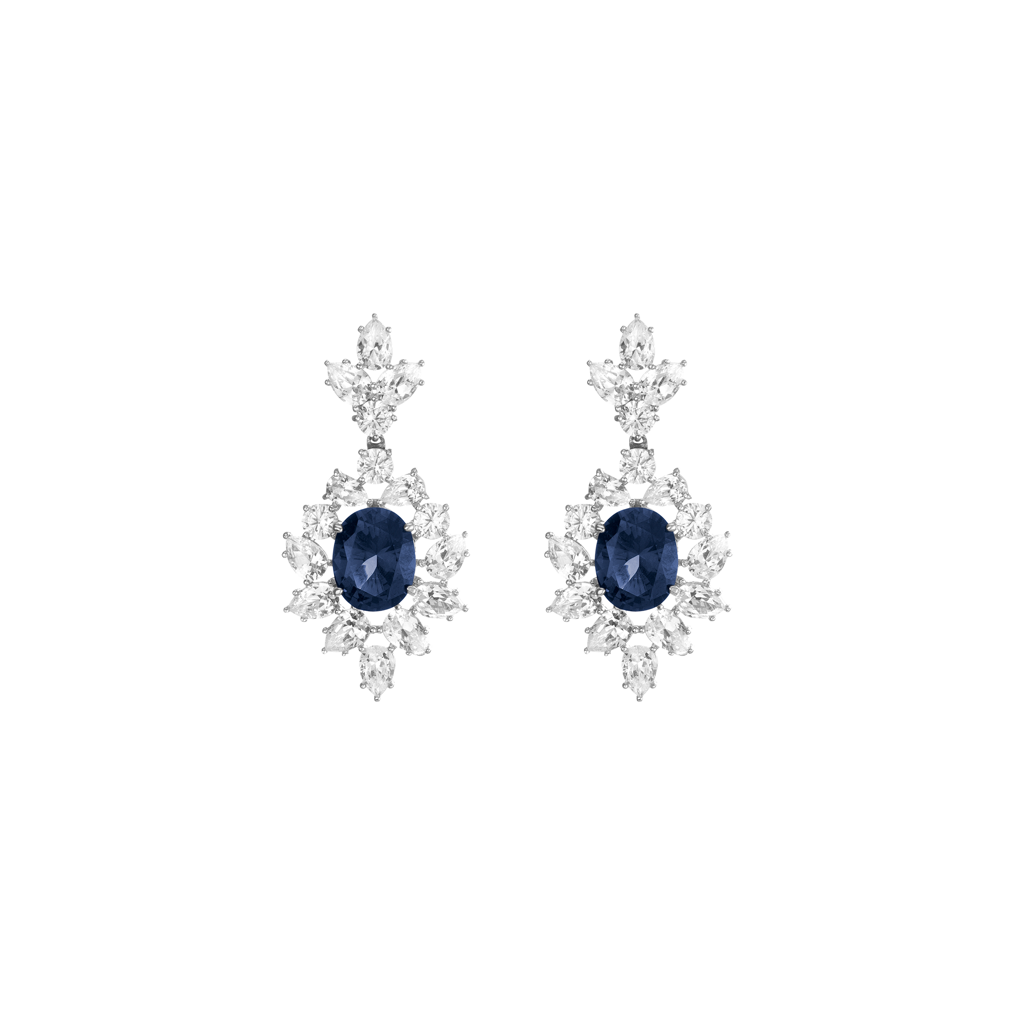 Enchanting Blue Diamond Earrings