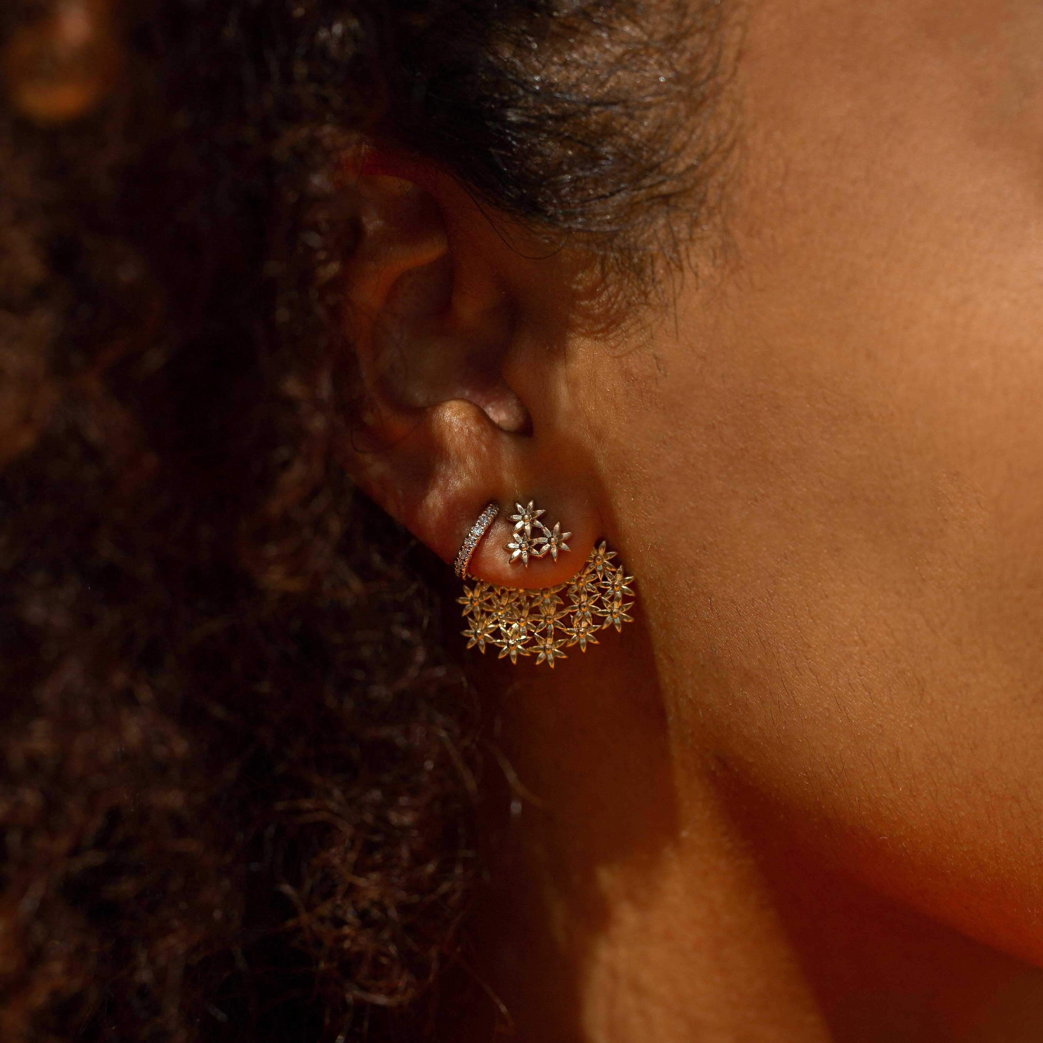 Flower Earring Back Small