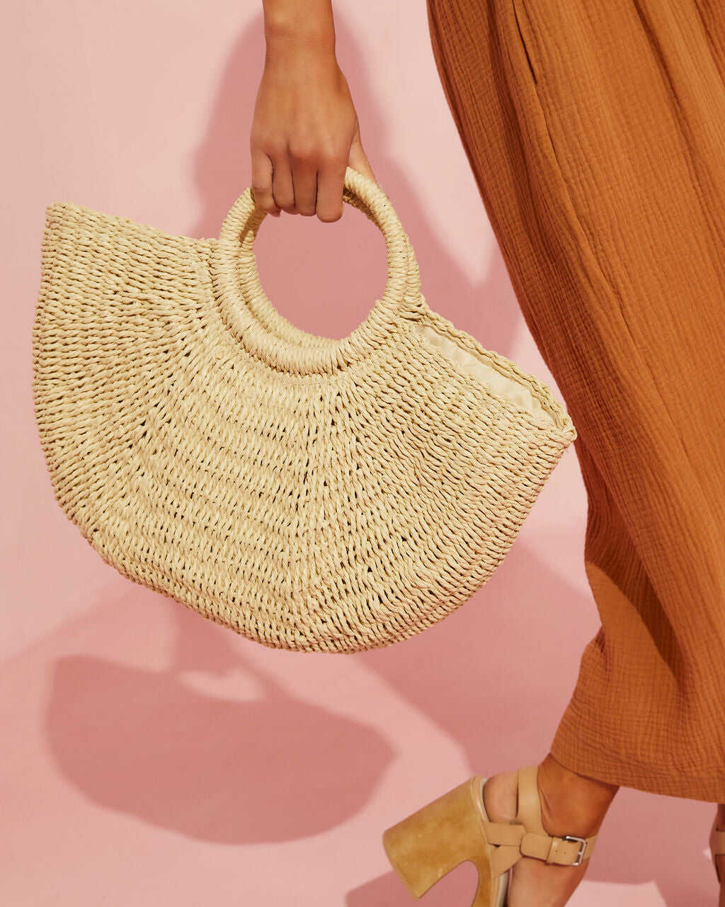 Resort Style Straw Handbag