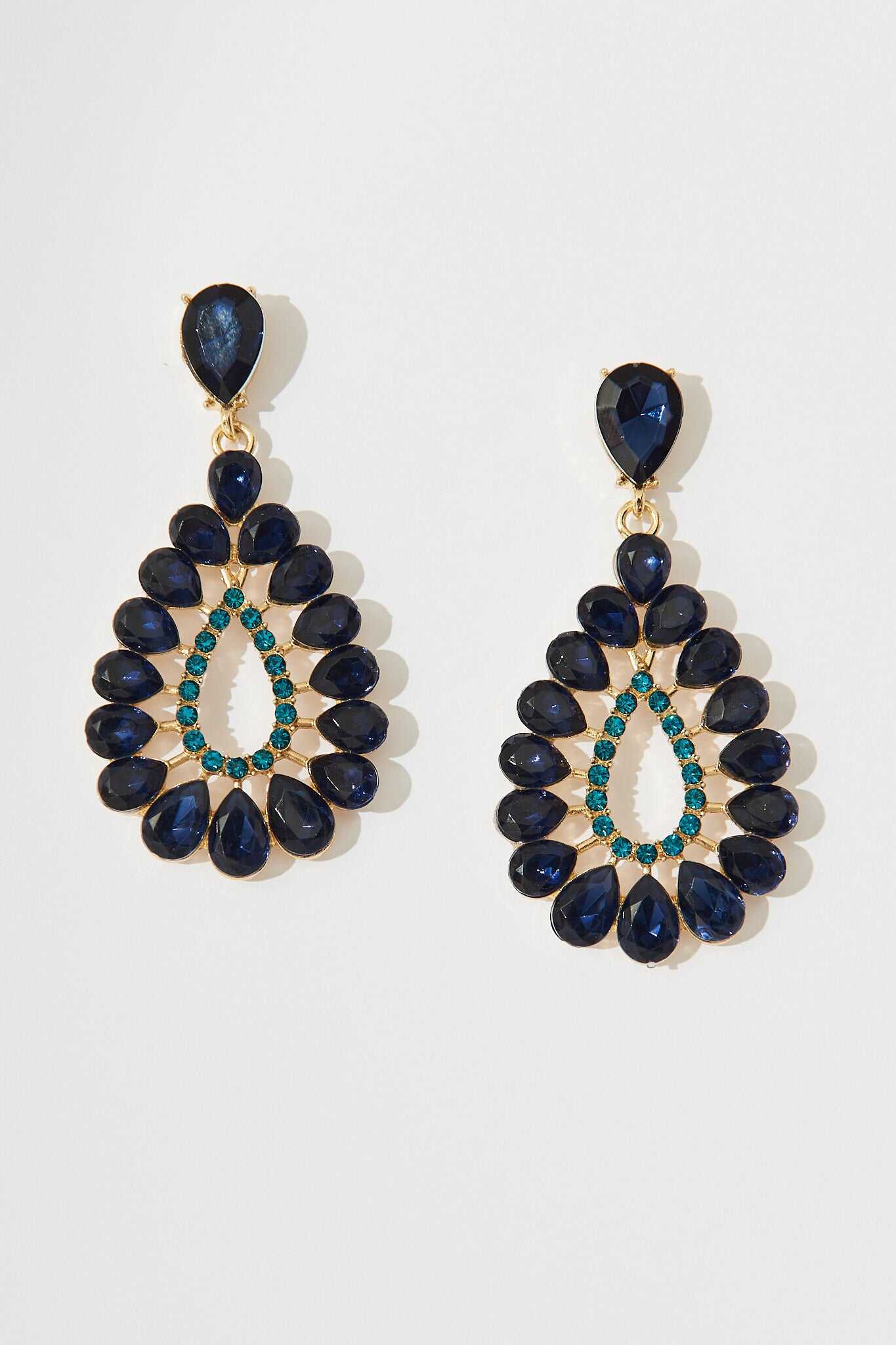 Drop Earrings In Navy
