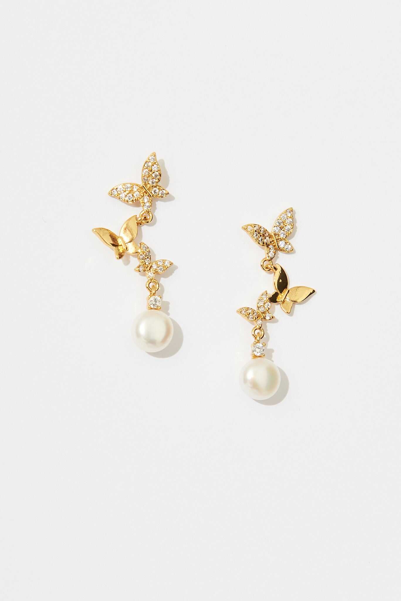 Faux Pearl Drop Earrings