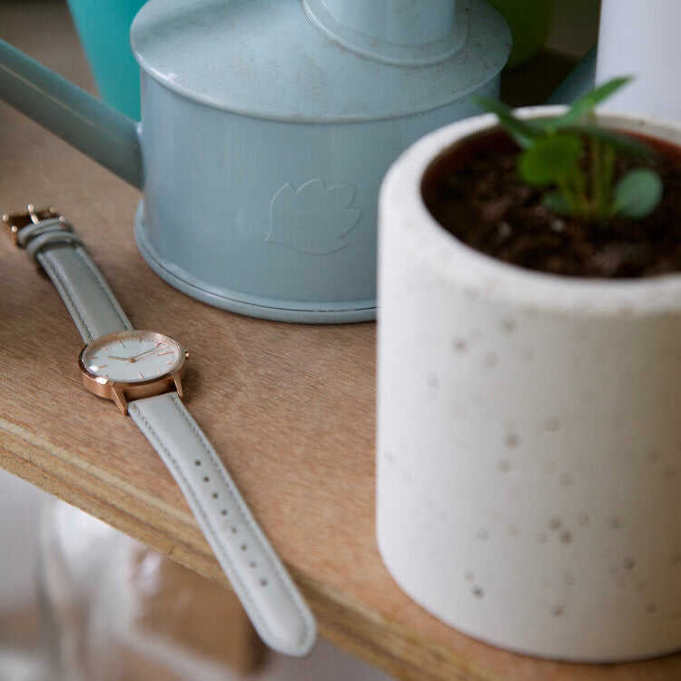 Rose Gold & Grey Watch