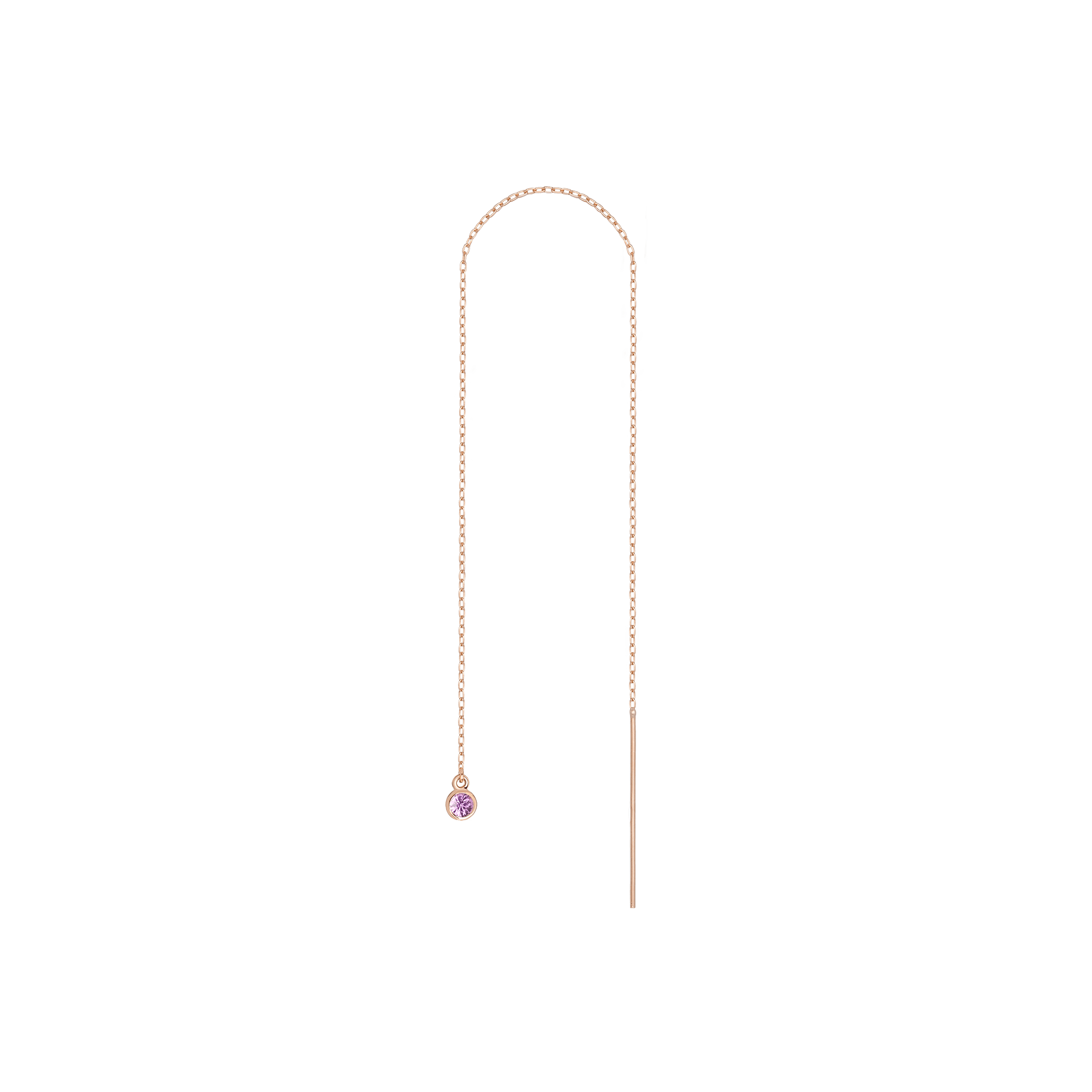 Birthstone Ear Chain Threader