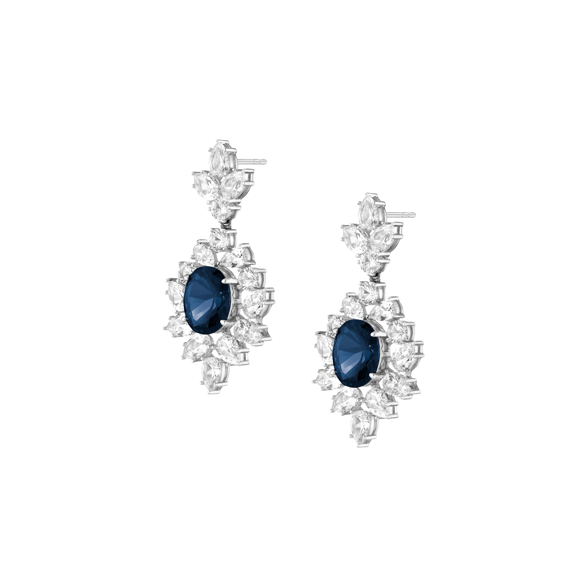 Enchanting Blue Diamond Earrings