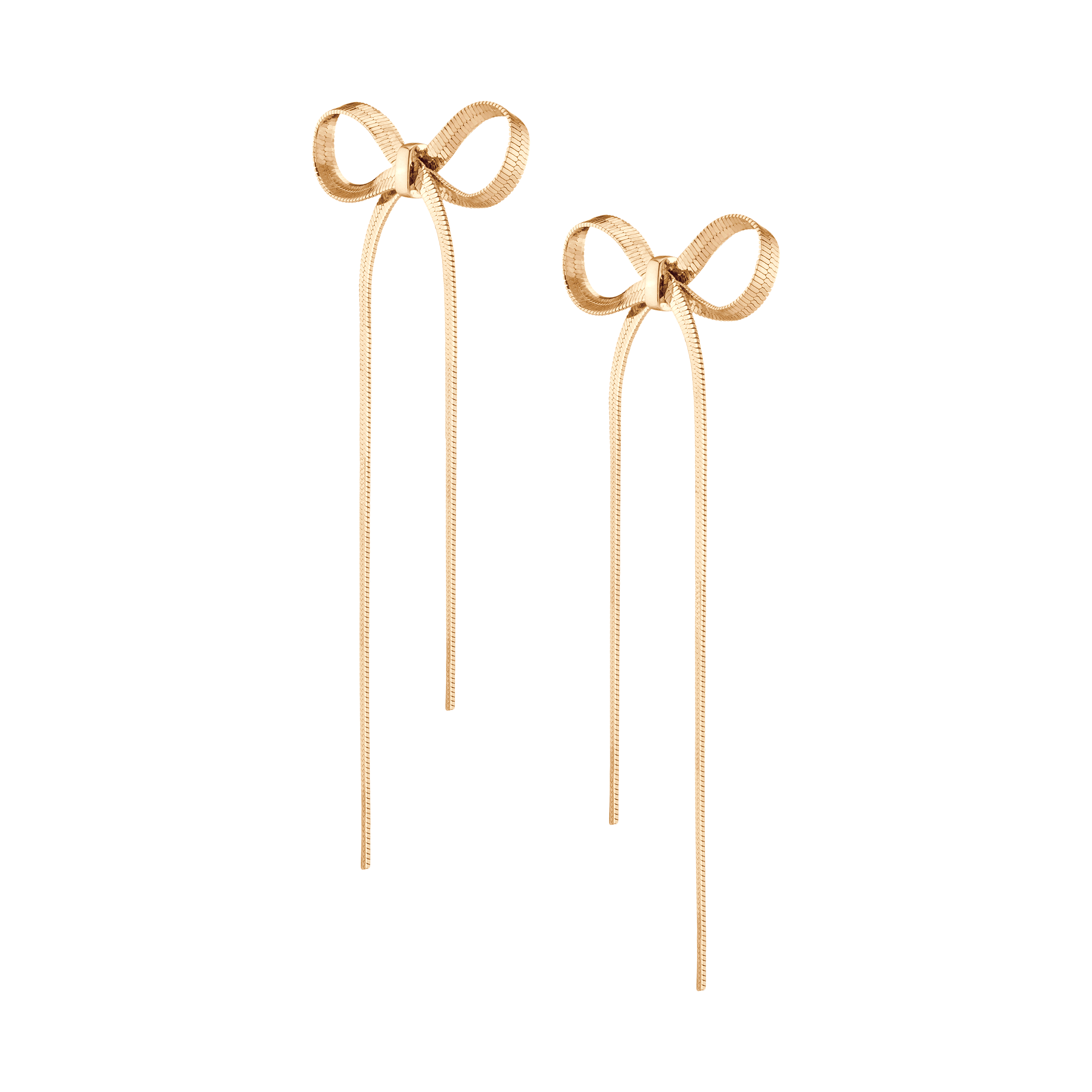 Golden Bow Earrings
