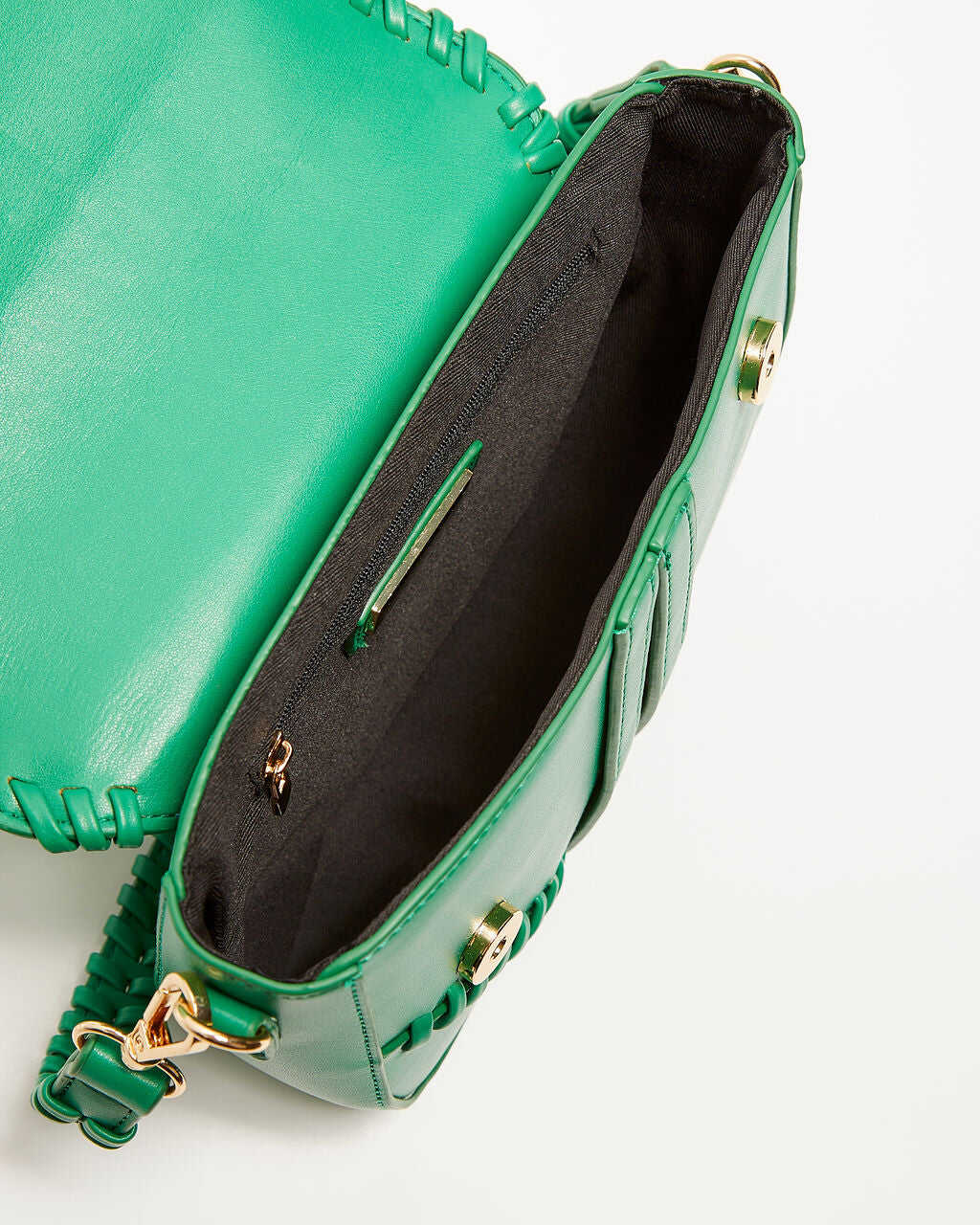 Faux Leather Shoulder Bag