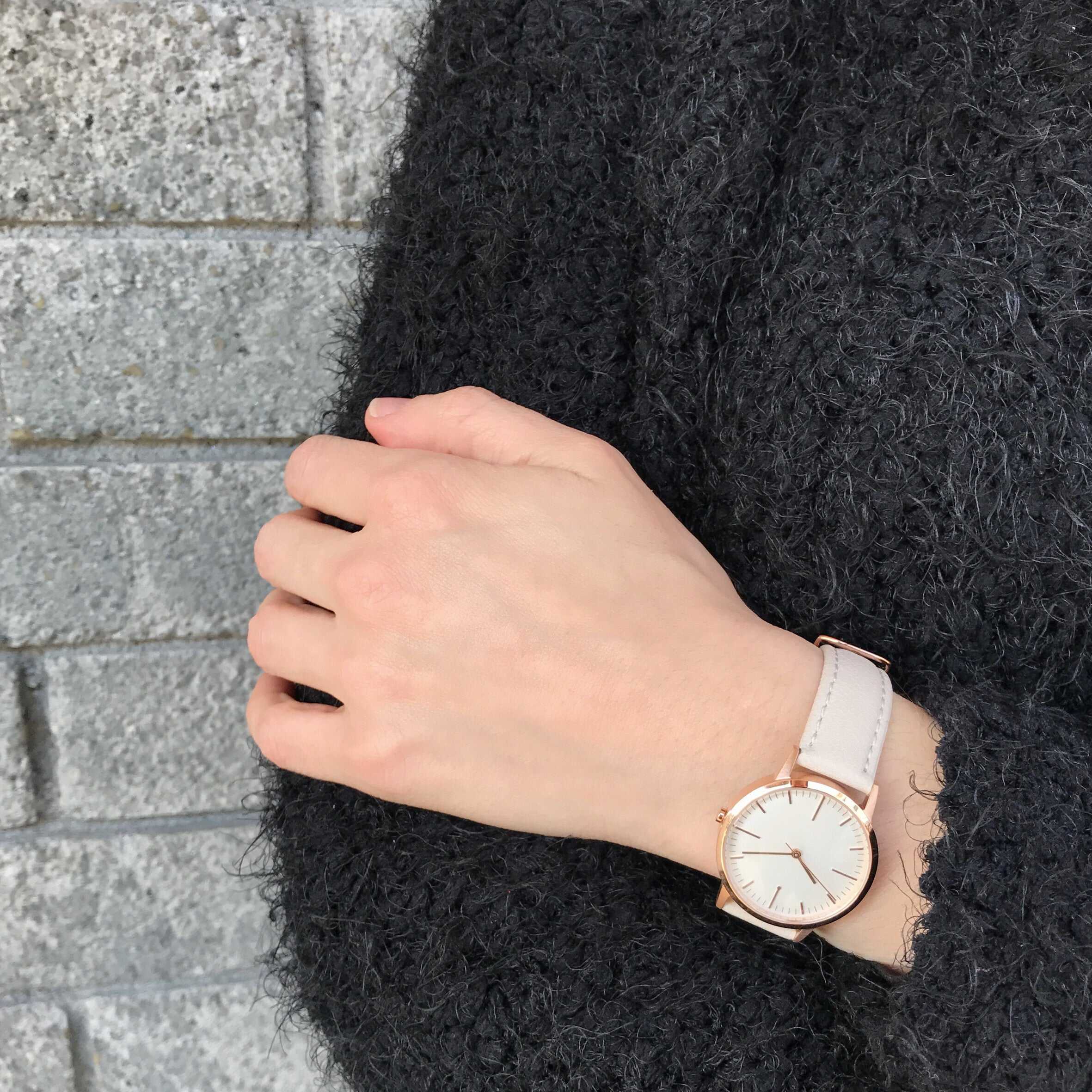 Rose Gold & Cream Watch